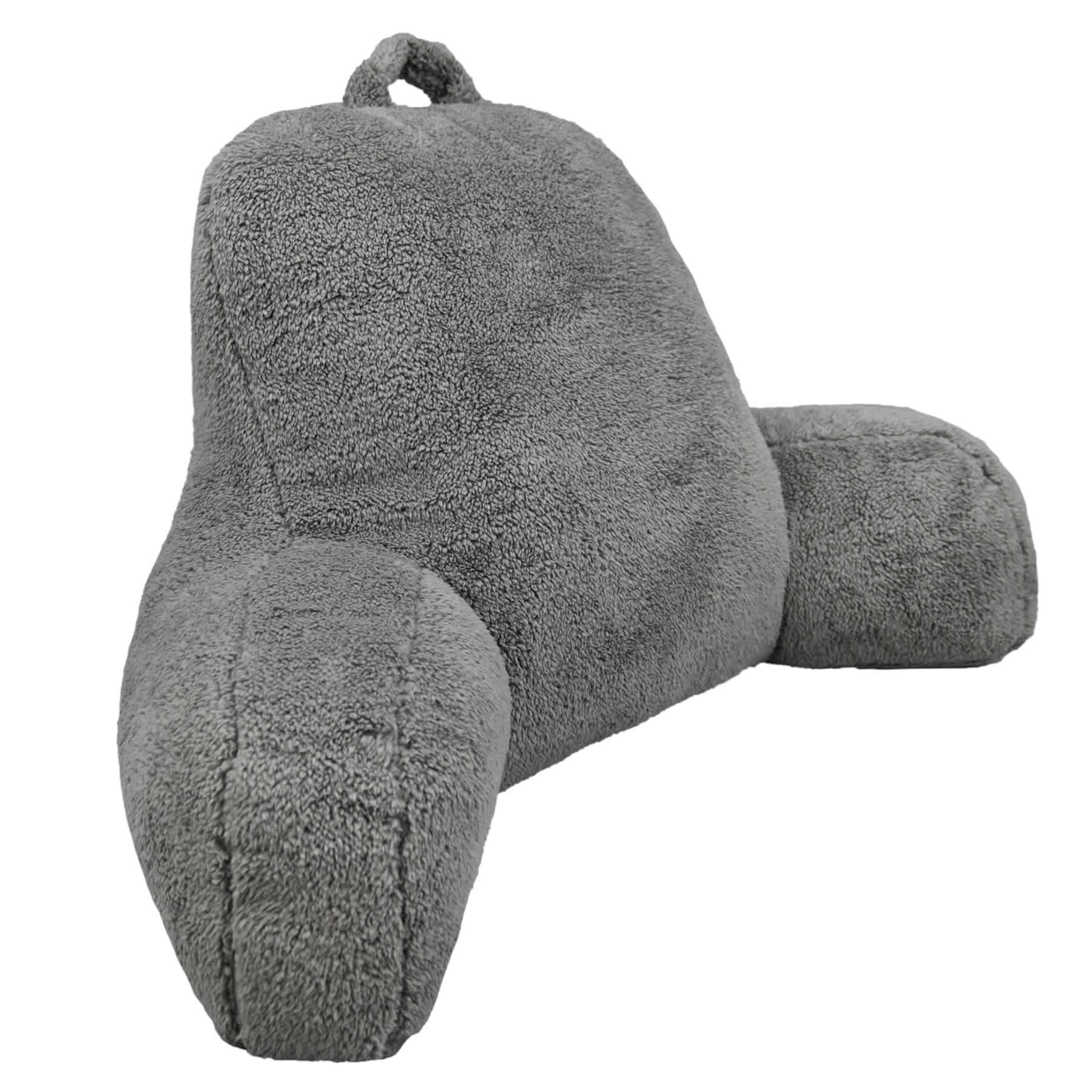 Dark Grey Sherpa Backrest, 13x20