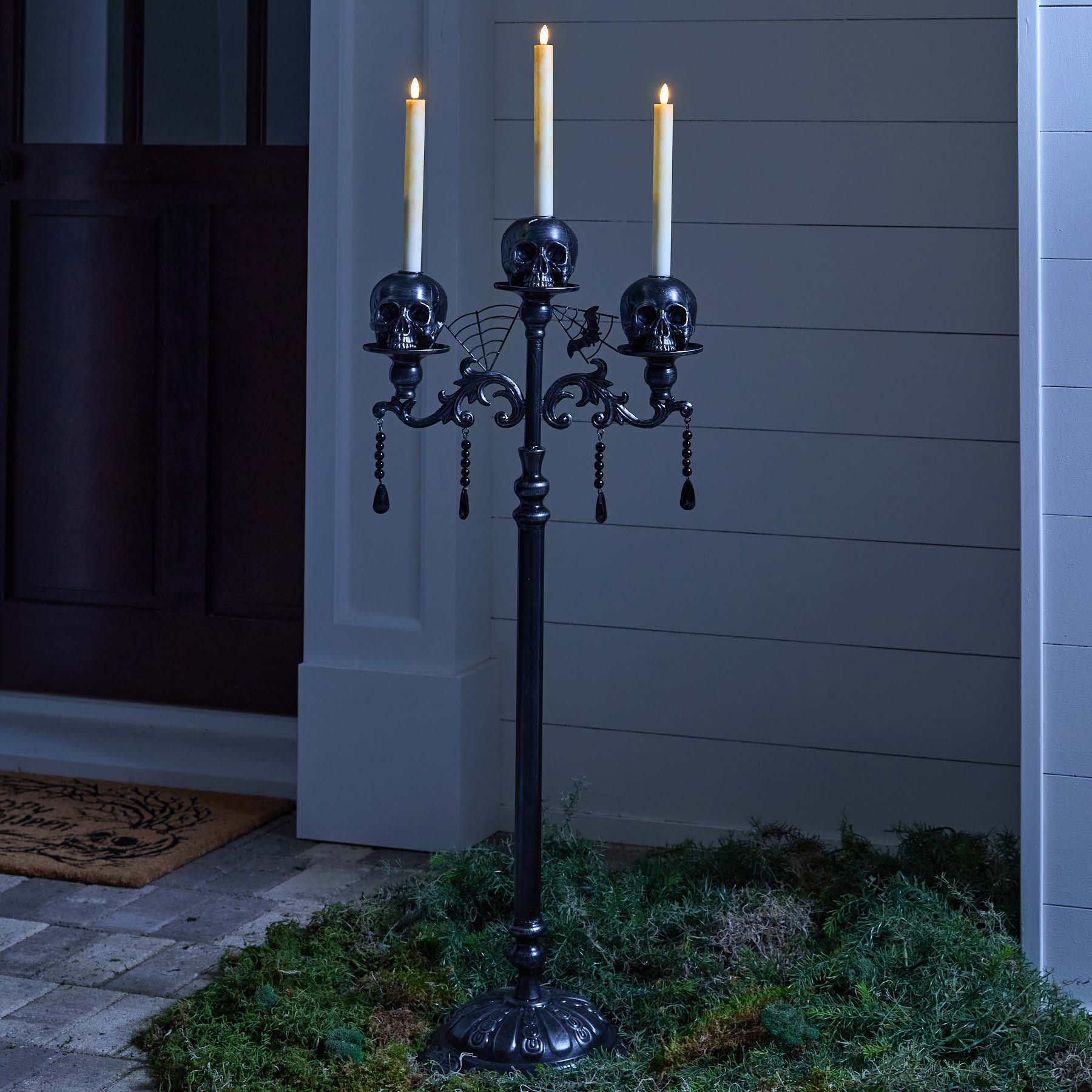 Midnight Shadows Halloween Candelabra, 4'