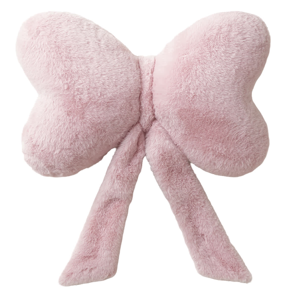 Light Pink Bow Shaped Throw Pillow
