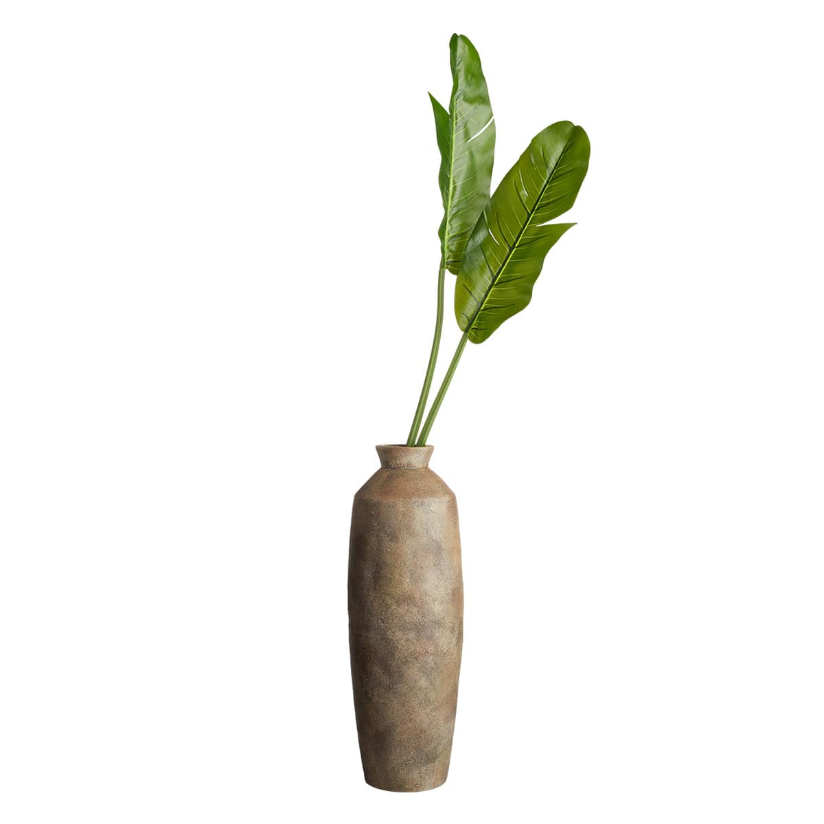 Honeybloom Brown Ceramic Oversized Vase, 30"