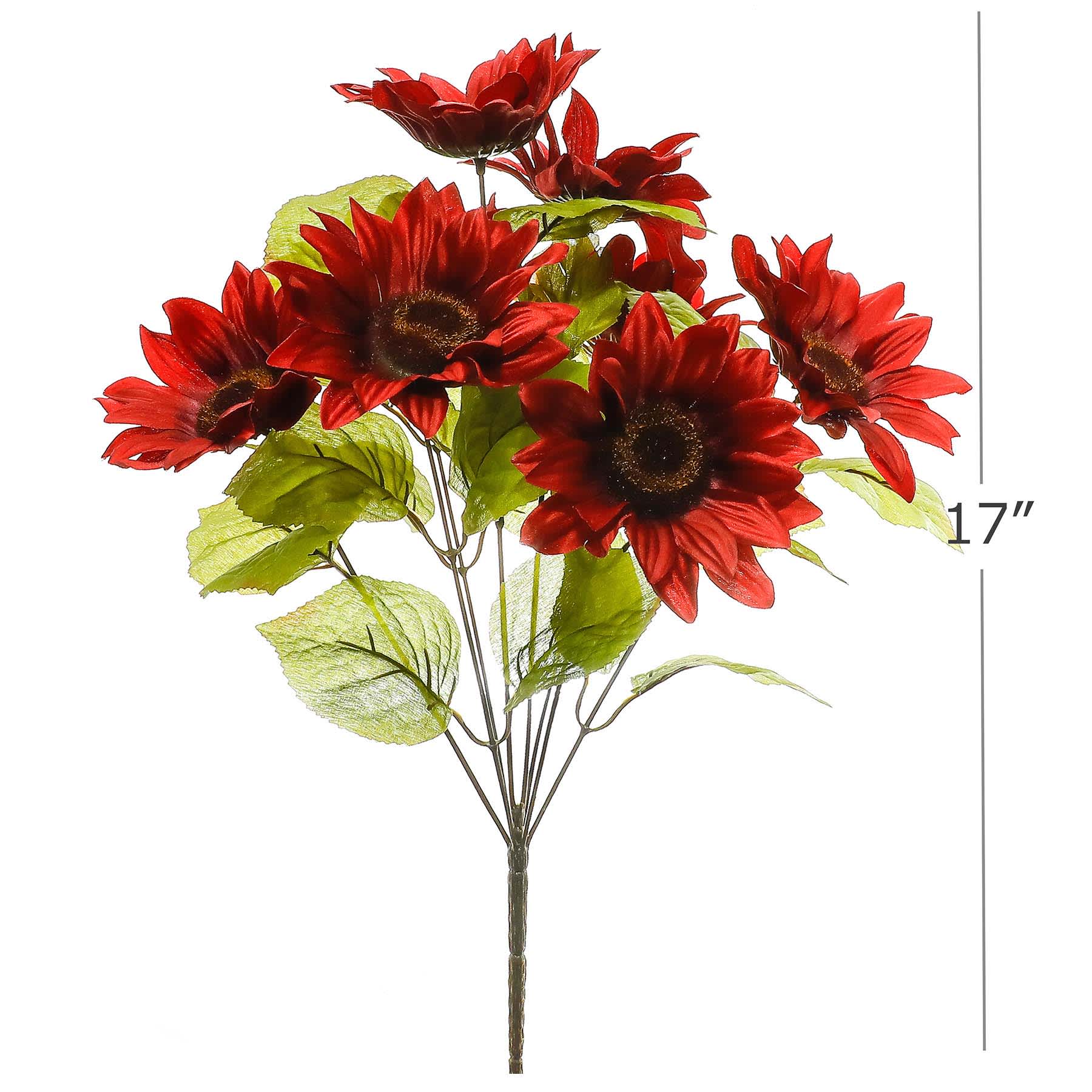 Grim Garden Sunflower Bush Rust, 17"