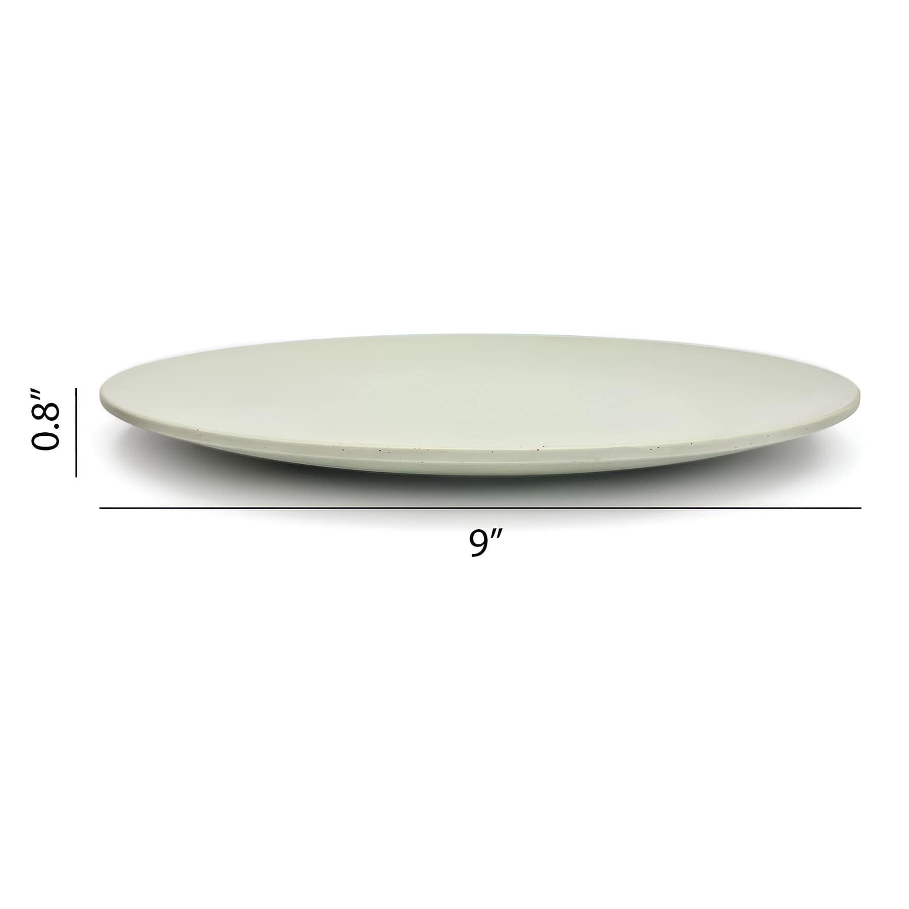 Coupe Green Matte Salad Plate