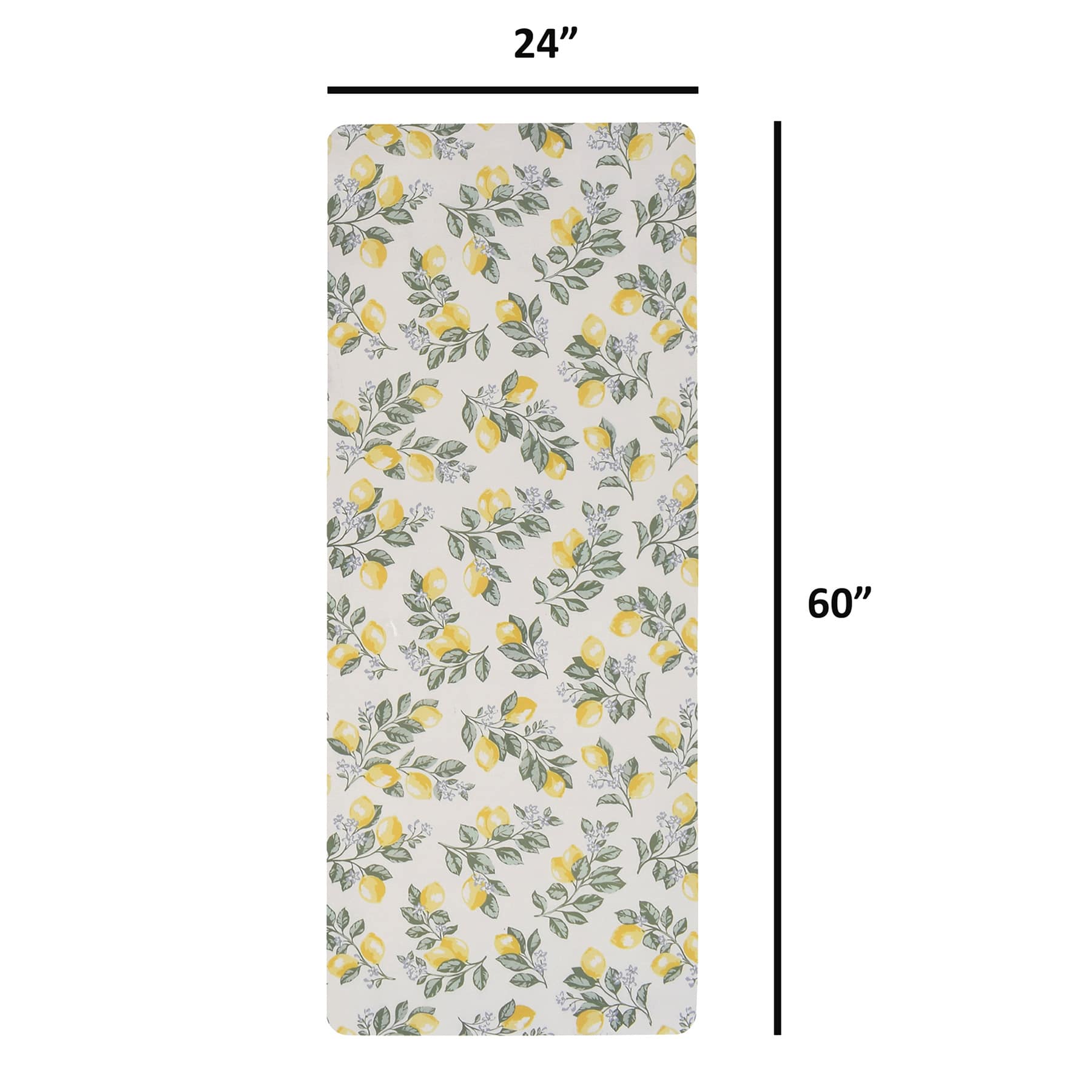 Providence Lemon Printed Kitchen Runner, 2x5
