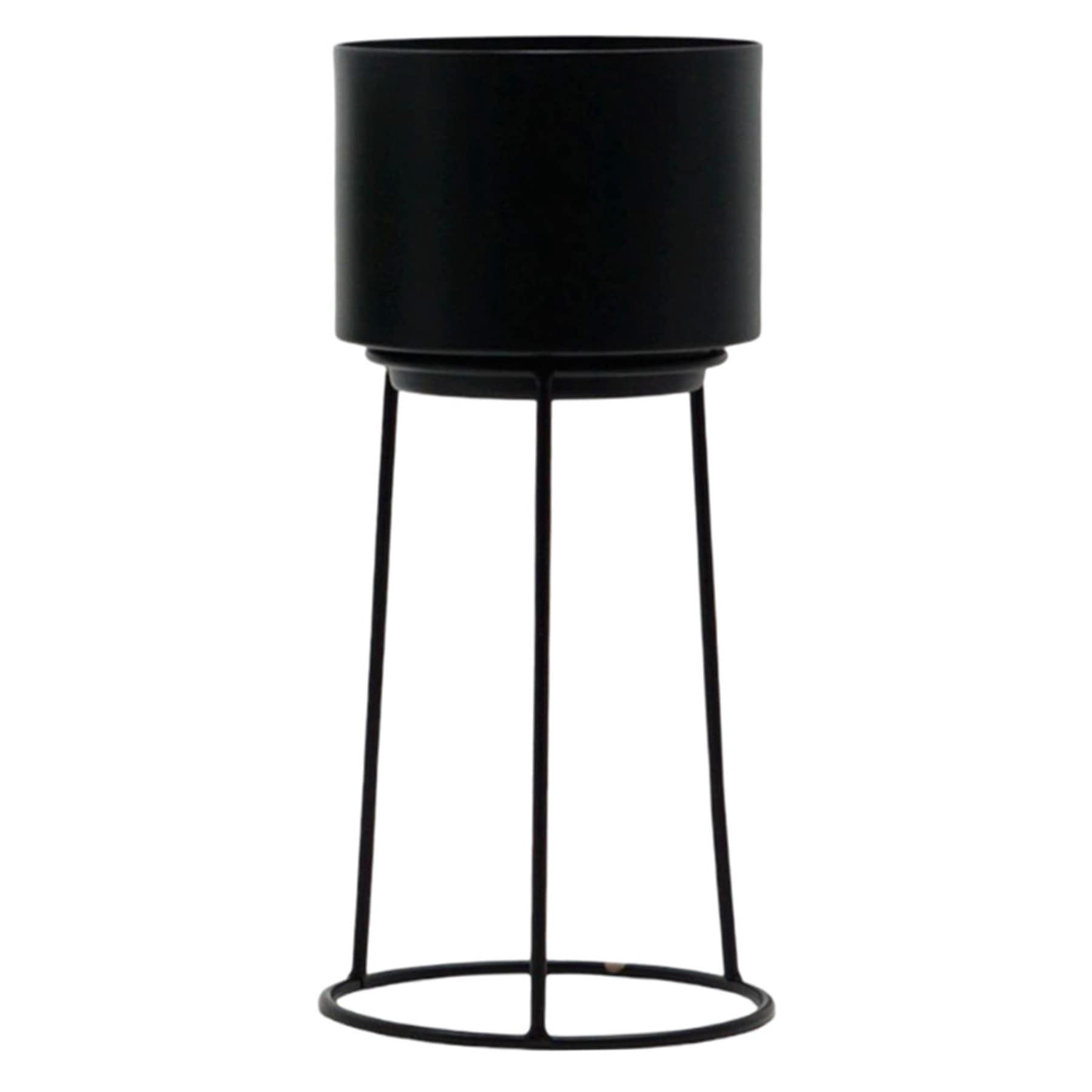 Black Metal Planter, Small
