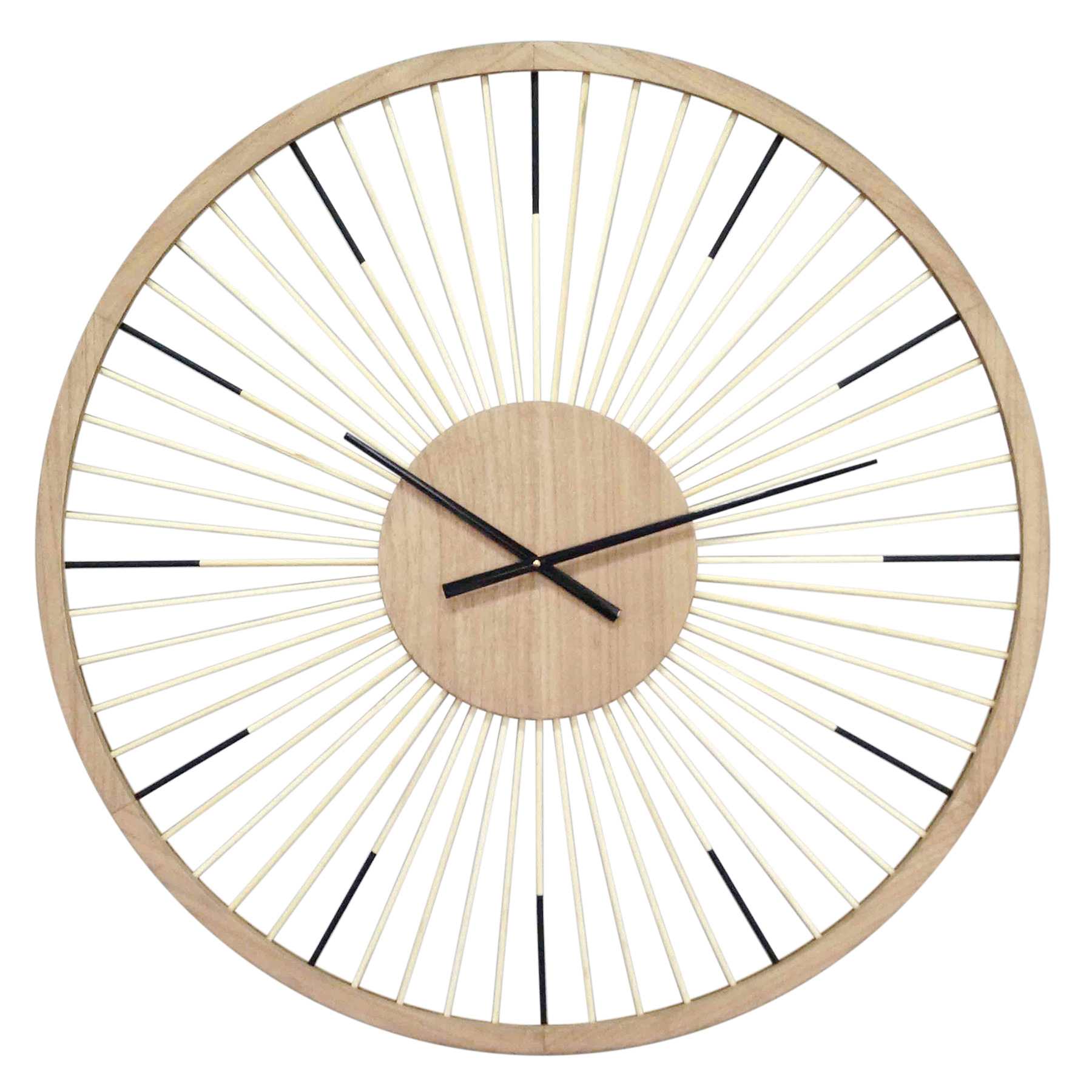 Tracey Boyd Wooden Round Wall Clock, 12"