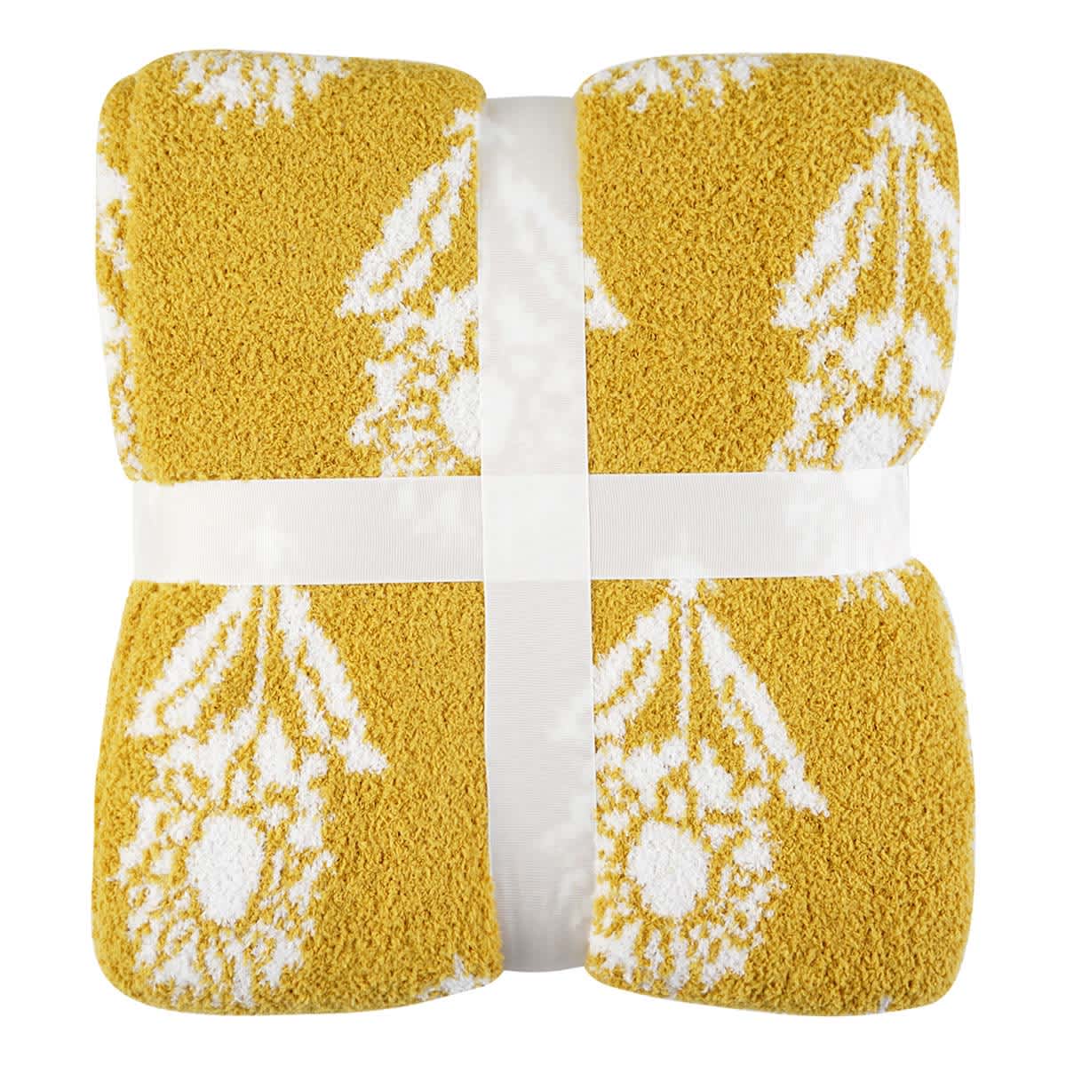 Sunflower Cozy Knit Throw Blanket, 50x60