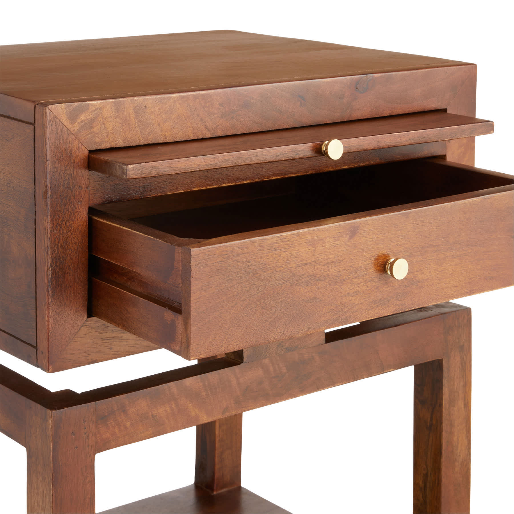 Found & Fable Maddison Brown Accent Table