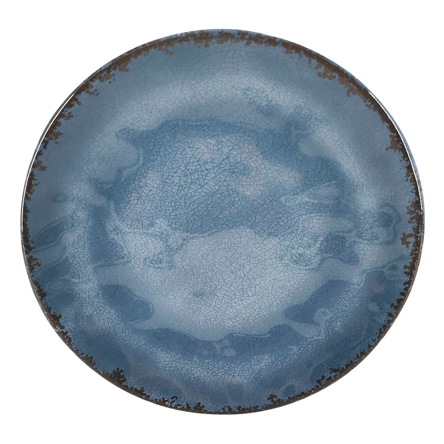 Honeybloom Dusty Blue Melamine Dinner Plate, 11"