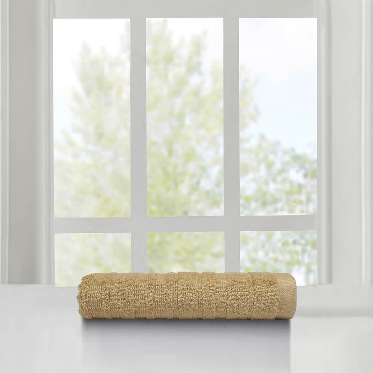 Found & Fable Brown Organic Cotton Hand Towel, 16x28