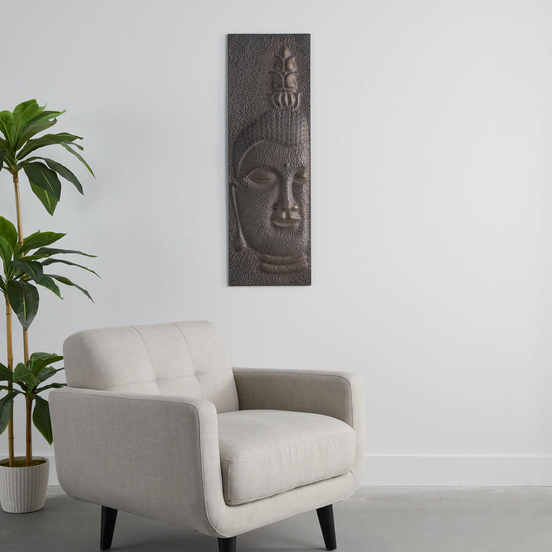 Found & Fable Tribal Metal Wall Decor, 18x46.5
