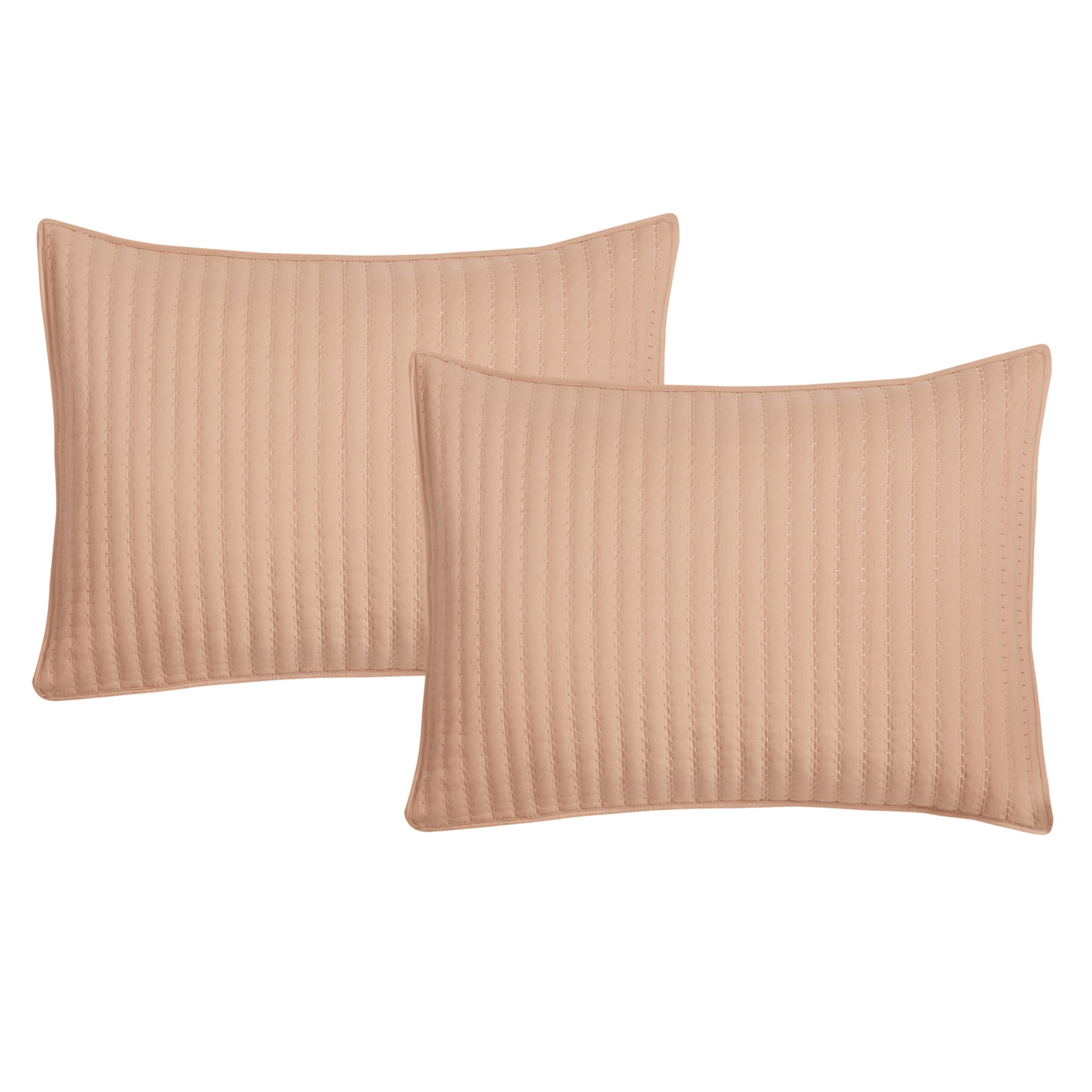 Honeybloom 3-Piece Pink Washed Microfiber Quilt Set, Full/Queen