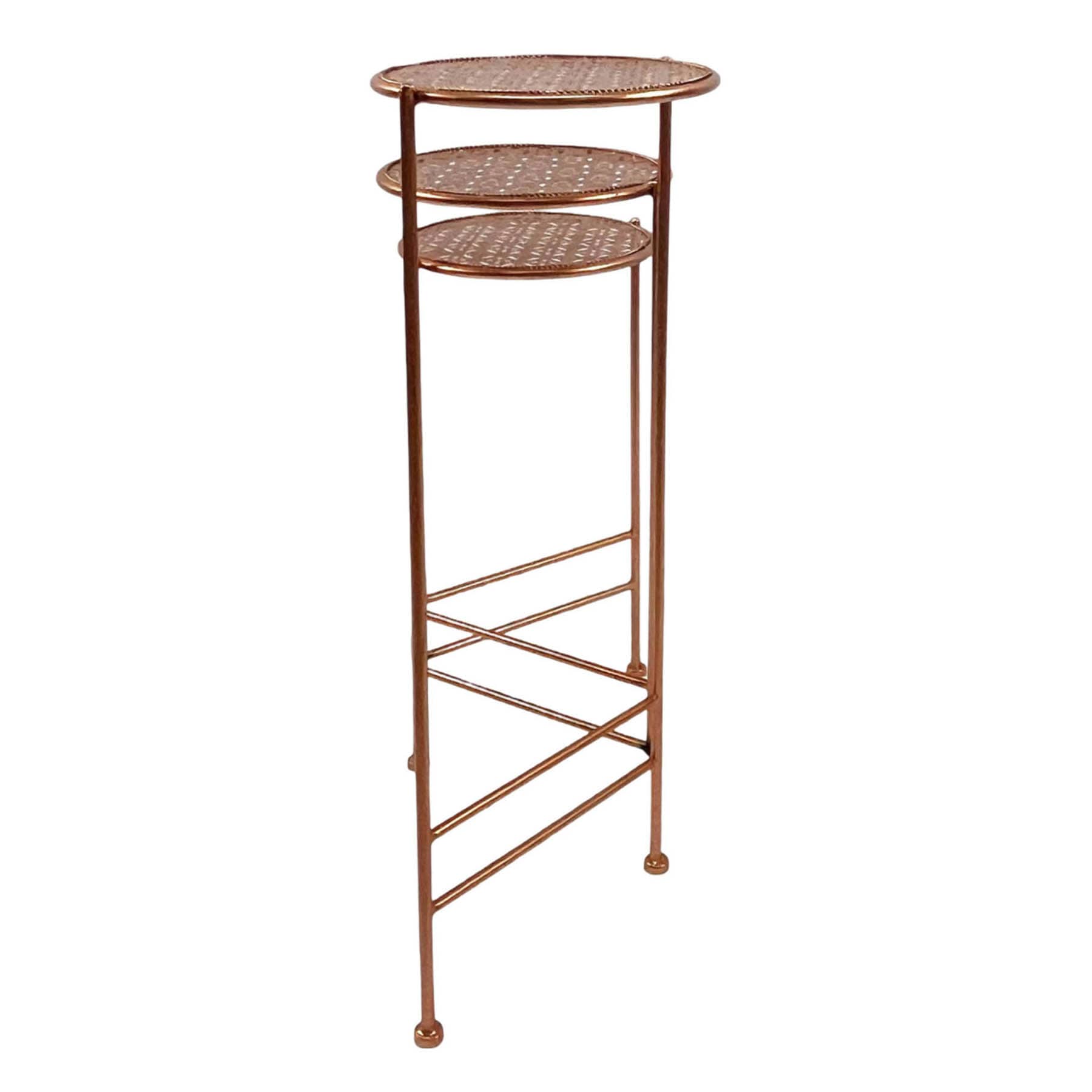 29in metal Plant stand bronze