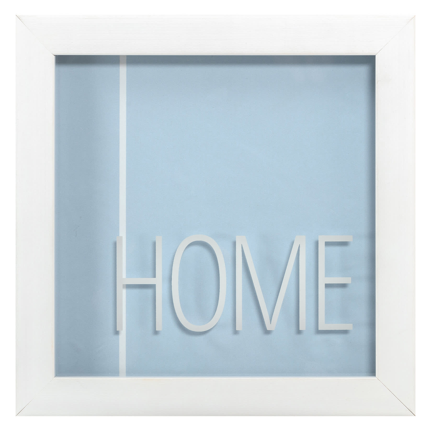 Blue Framed Home Sign, 8"
