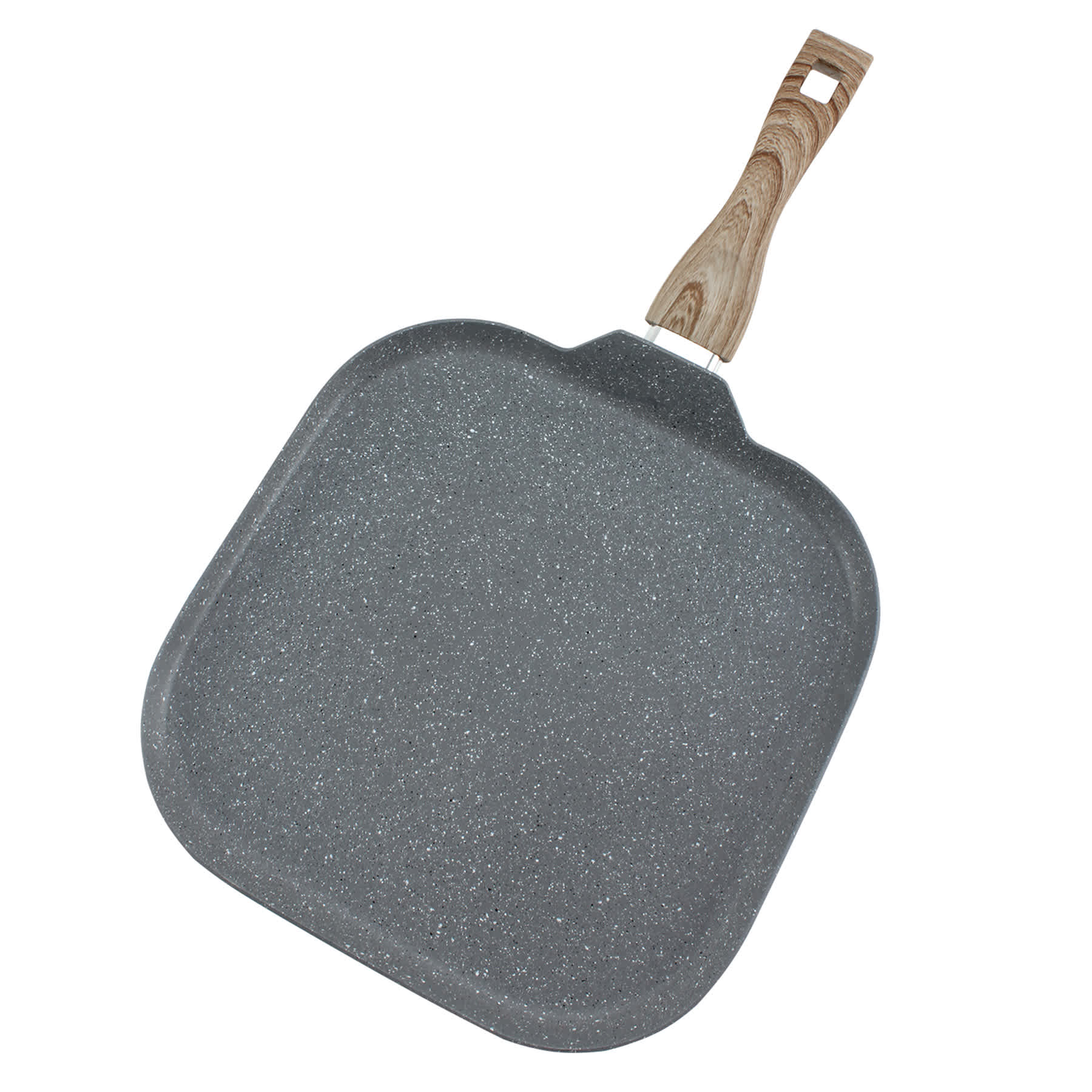 Grey Speckled Non-Stick Griddle Pan, 11"