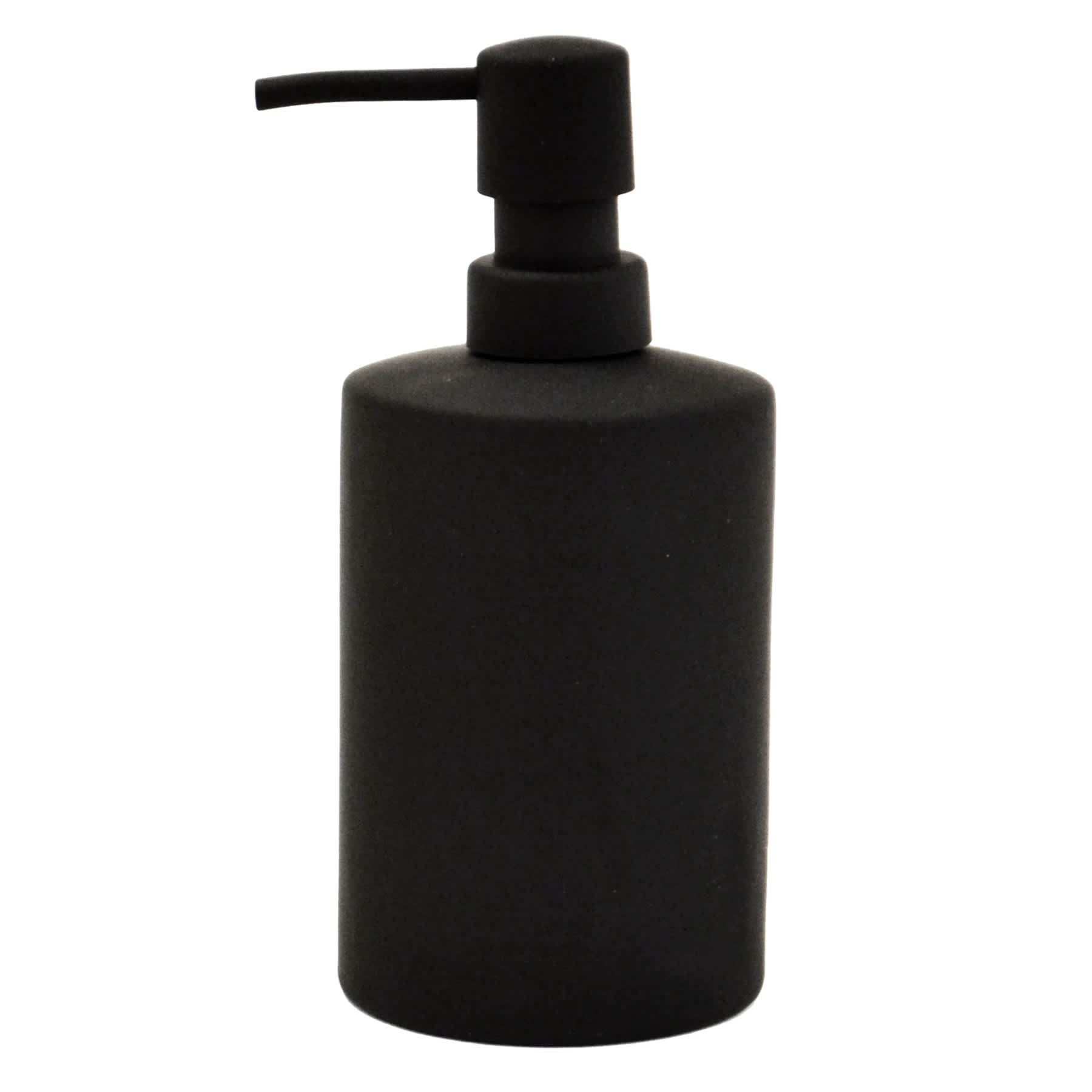 Crosby St. Denn Black Soft Touch Soap Dispenser, 7"