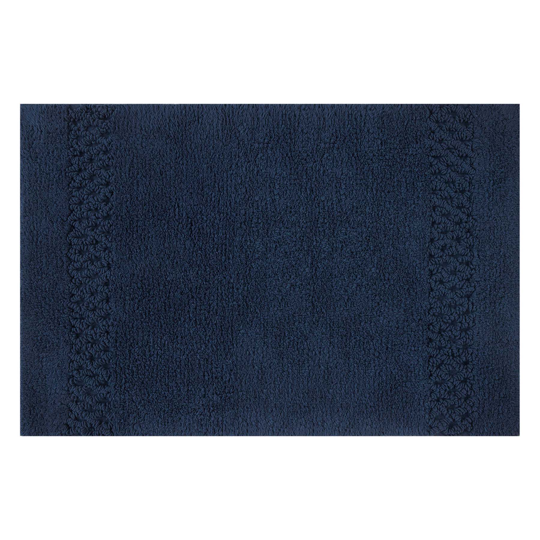 Providence Reversible Navy Bath Rug, 17x24