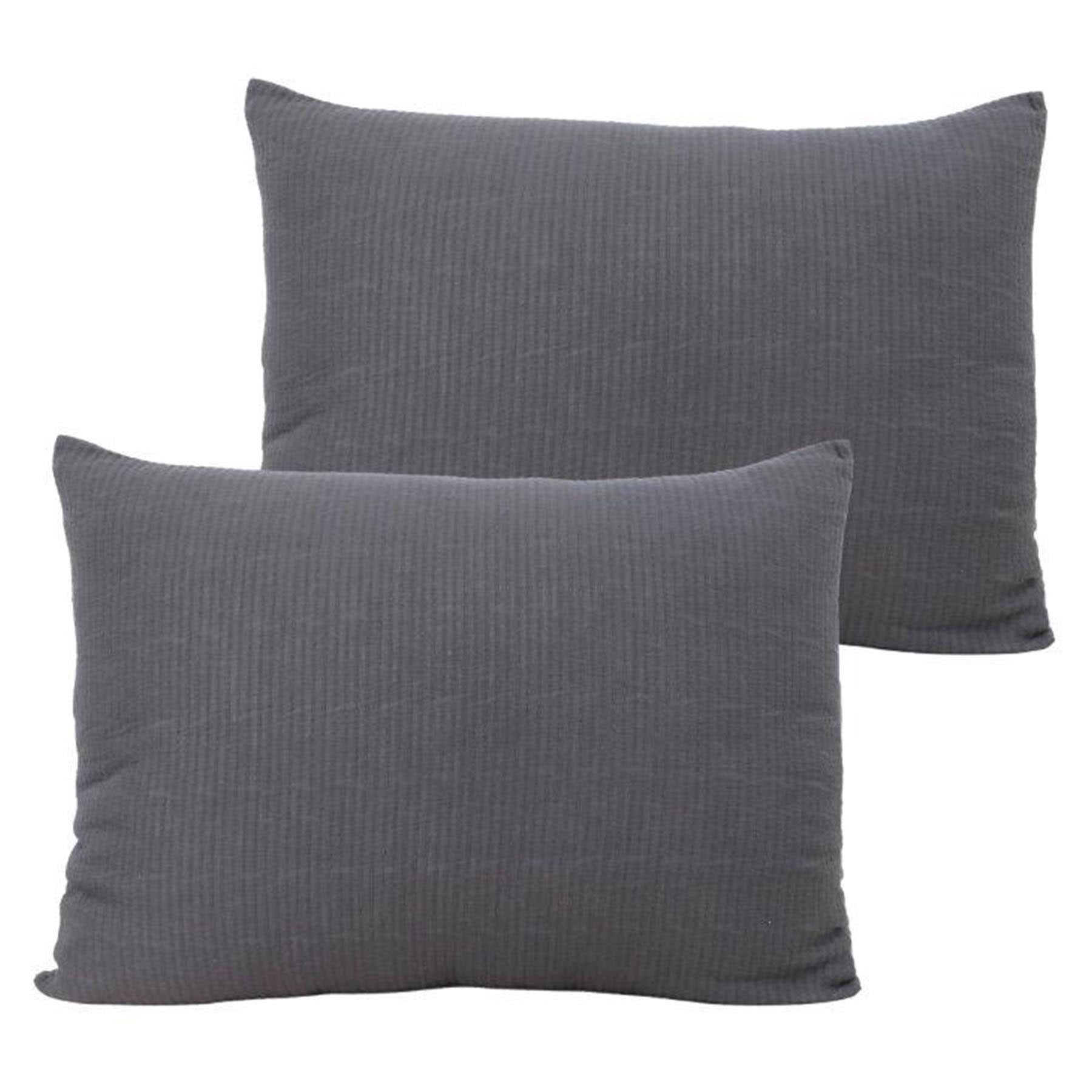 Honeybloom 3-Piece Dark Grey Cotton Dash Matelasse Coverlet Set, King