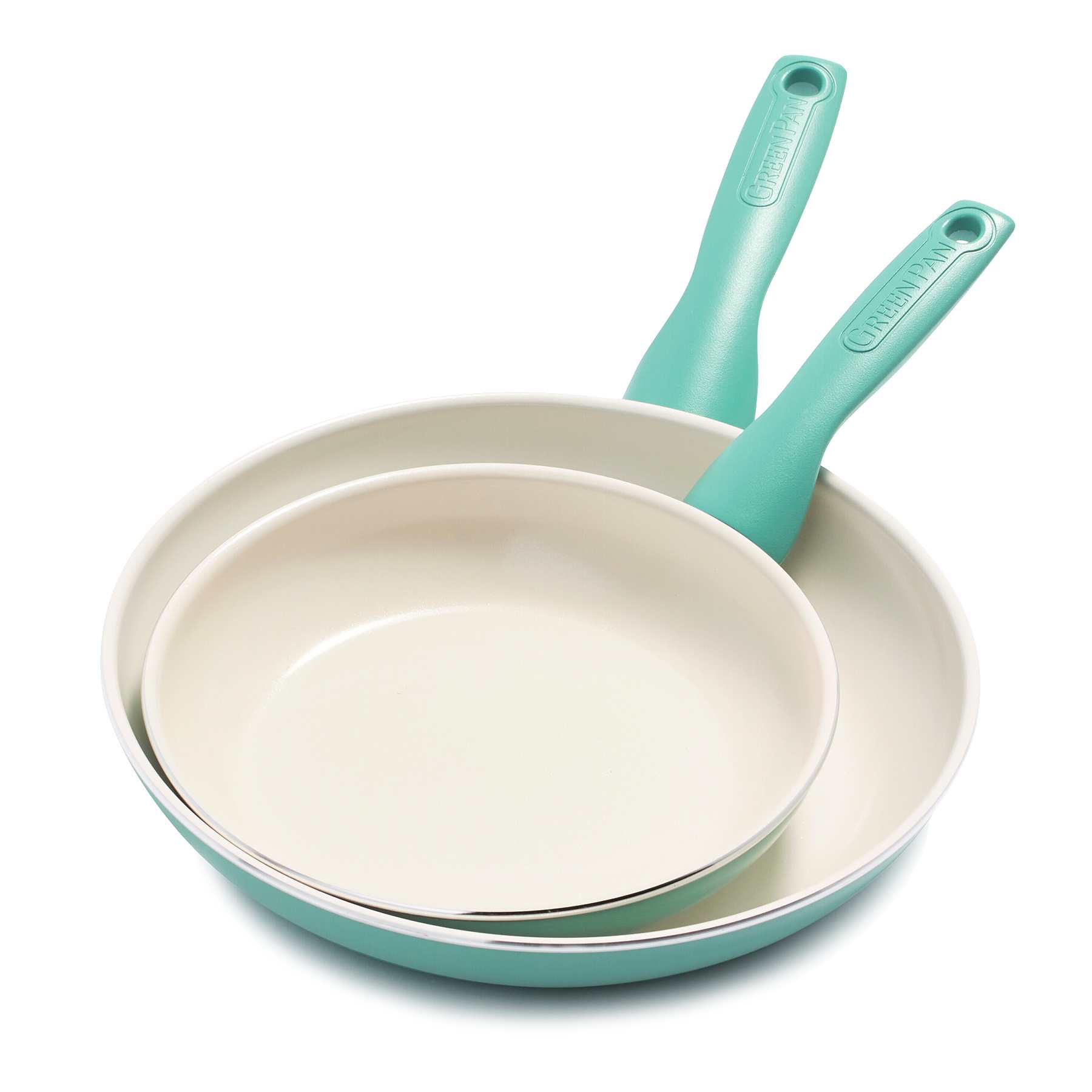 GreenPan Rio 2-Pack Frying Pan Set, Turquoise