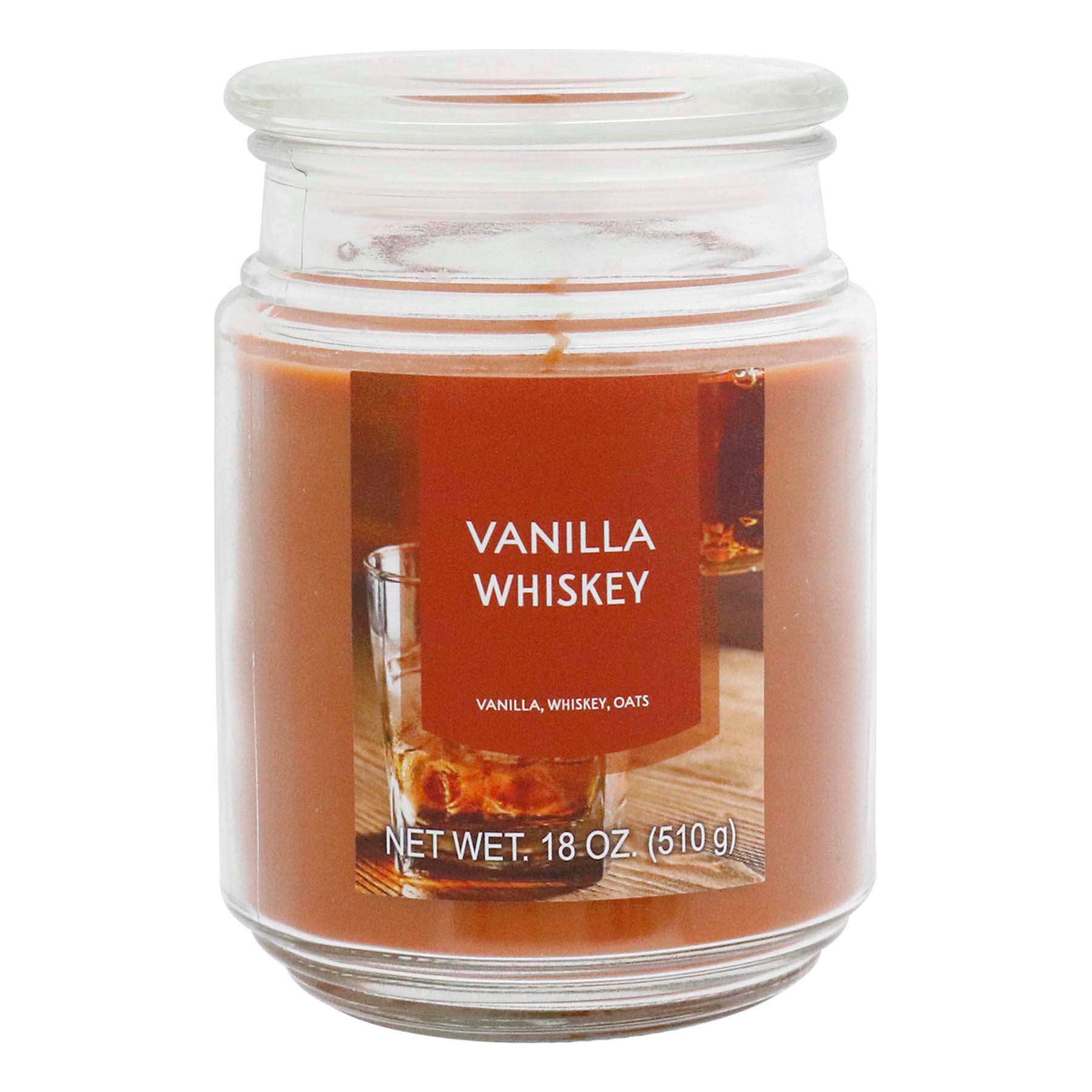 Vanilla Whiskey Scented Jar Candle, 18oz
