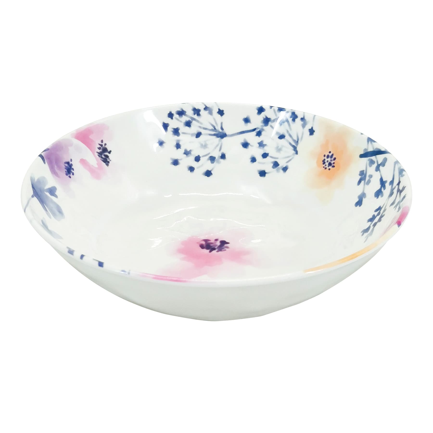 Floral Poppy Melamine Dinner Bowl, 8"