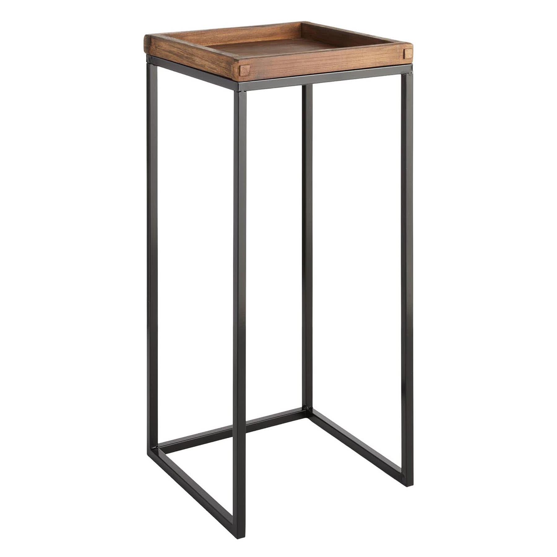 Wood & Metal Plant Stand, Large