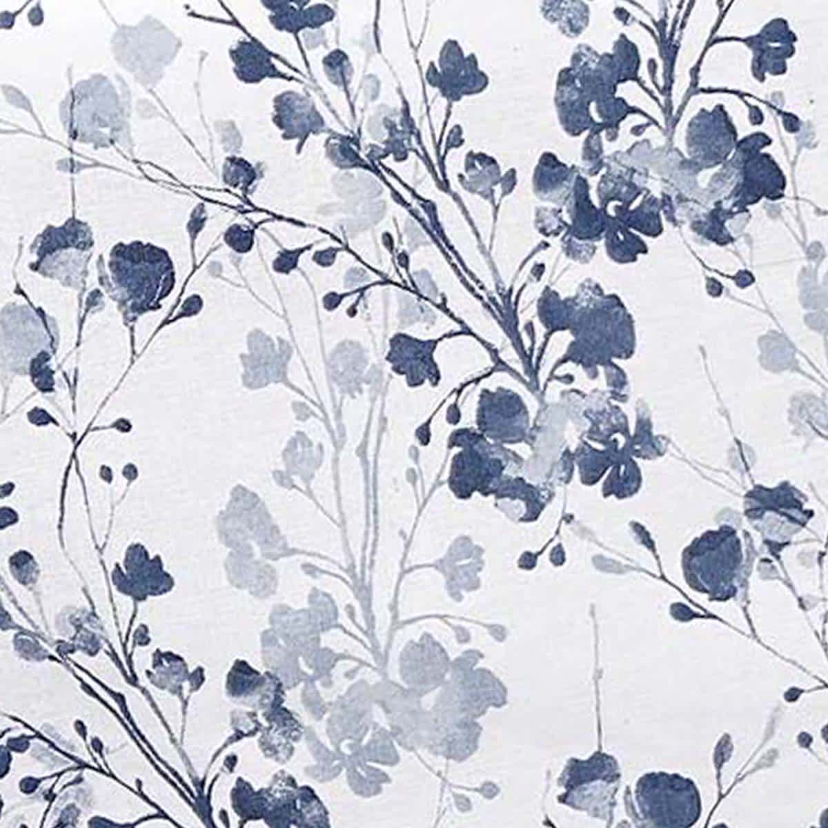60X84 Blue Floral Print Tablecloth