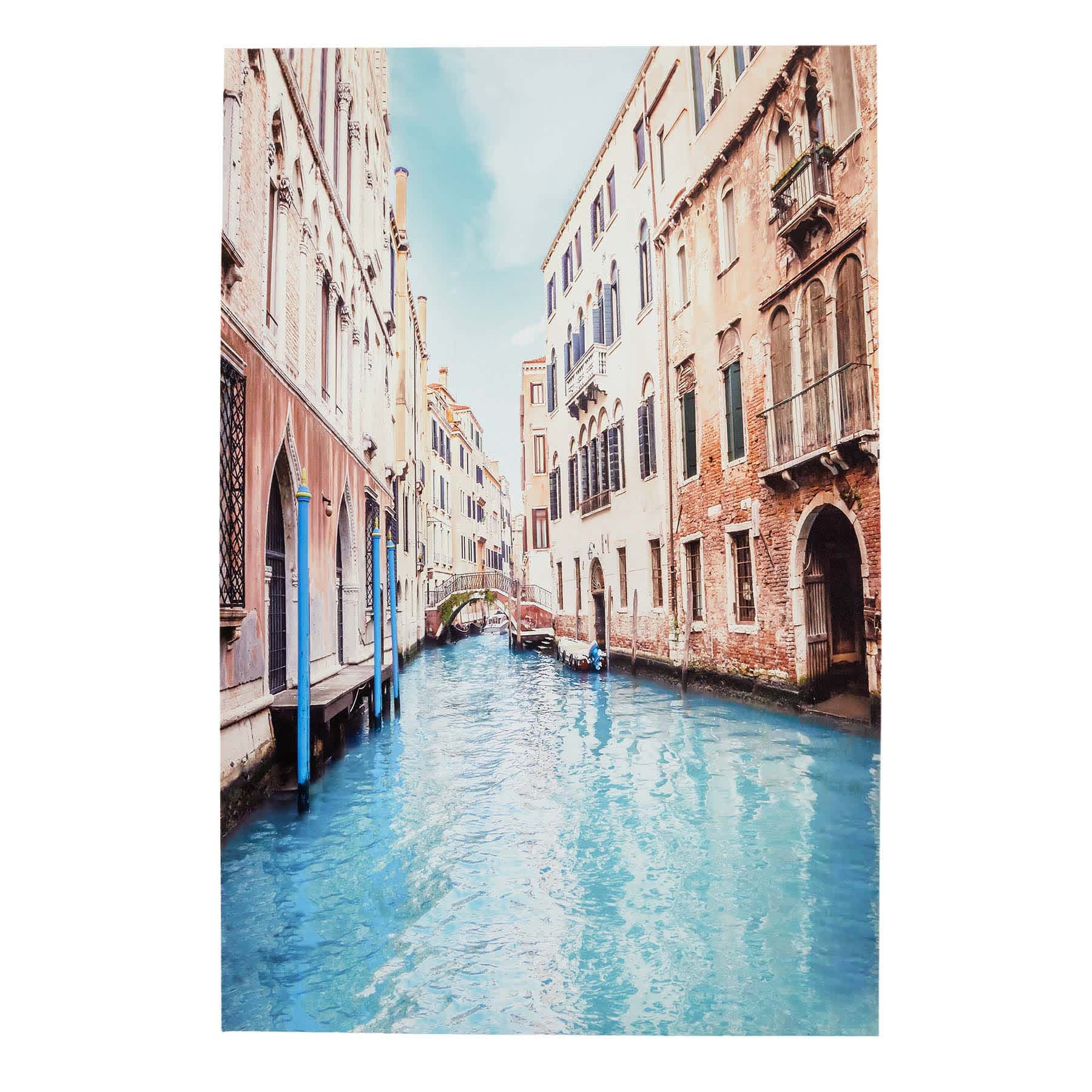 24X36 Venice Canal Canvas Wall Art