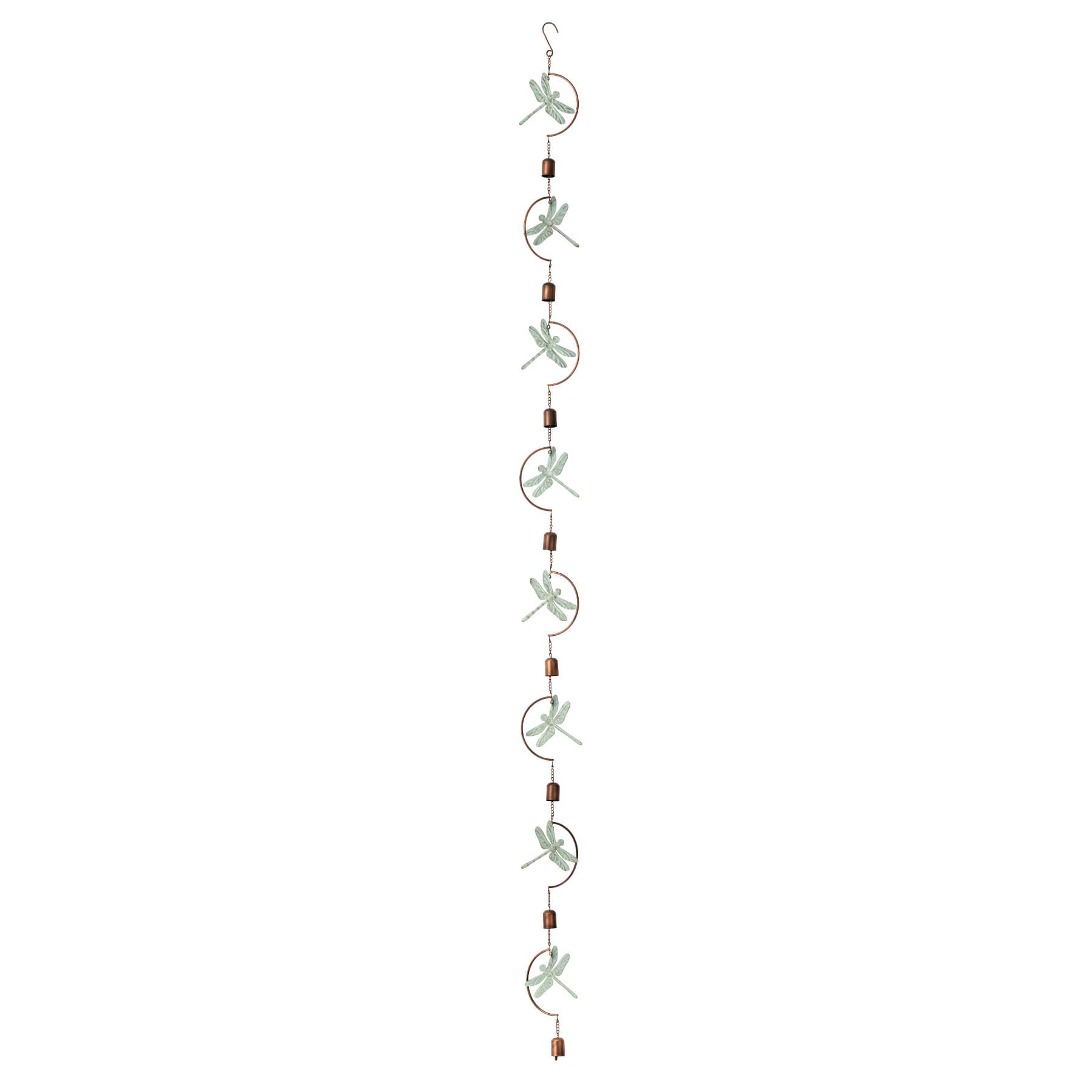 Honeybloom Metal Dragonfly Wind Chime, 72"