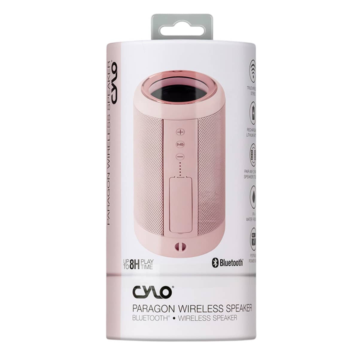 Paragon Cylinder Wireless Speaker Pink