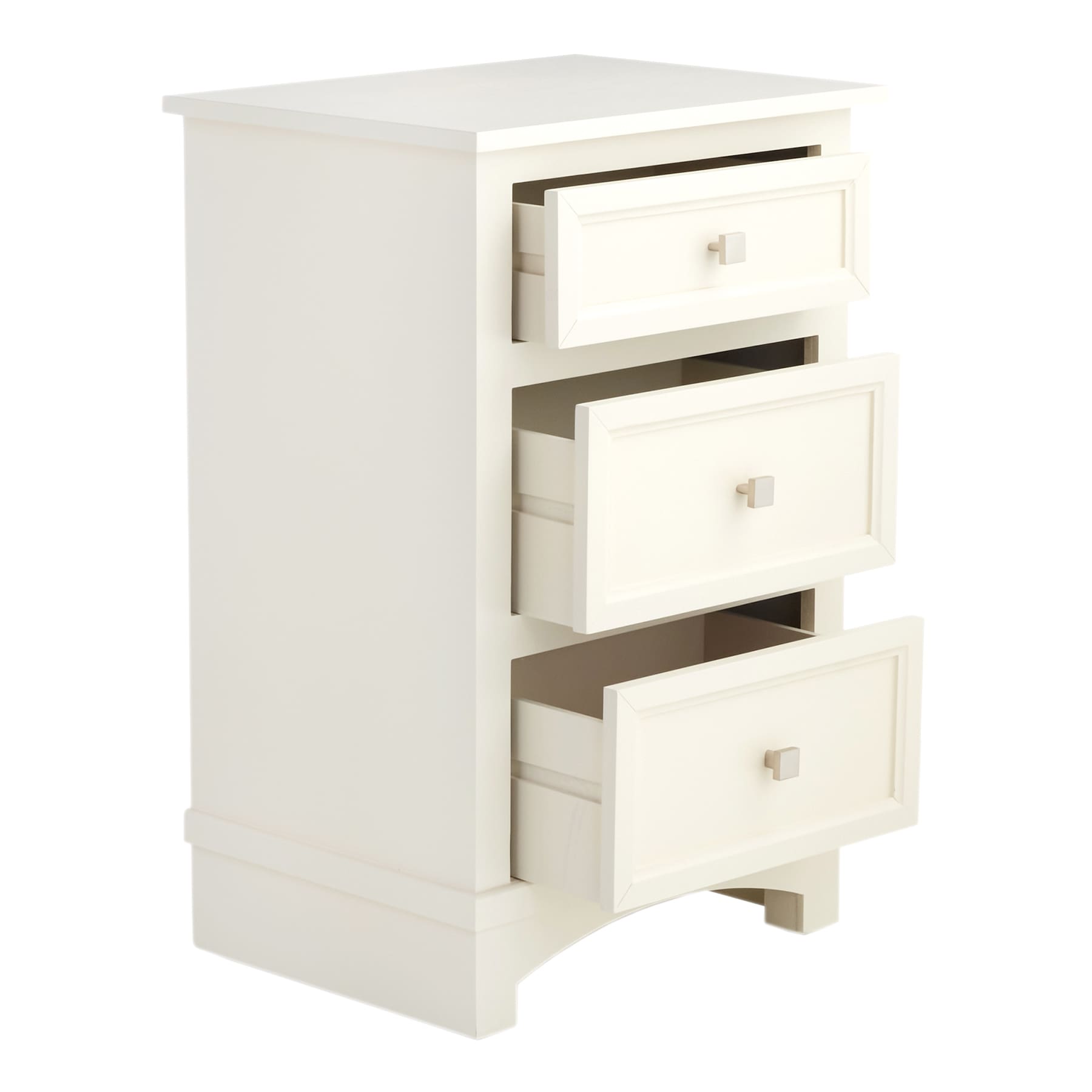 3-Drawer Providence Rachel Wooden Cabinet, White