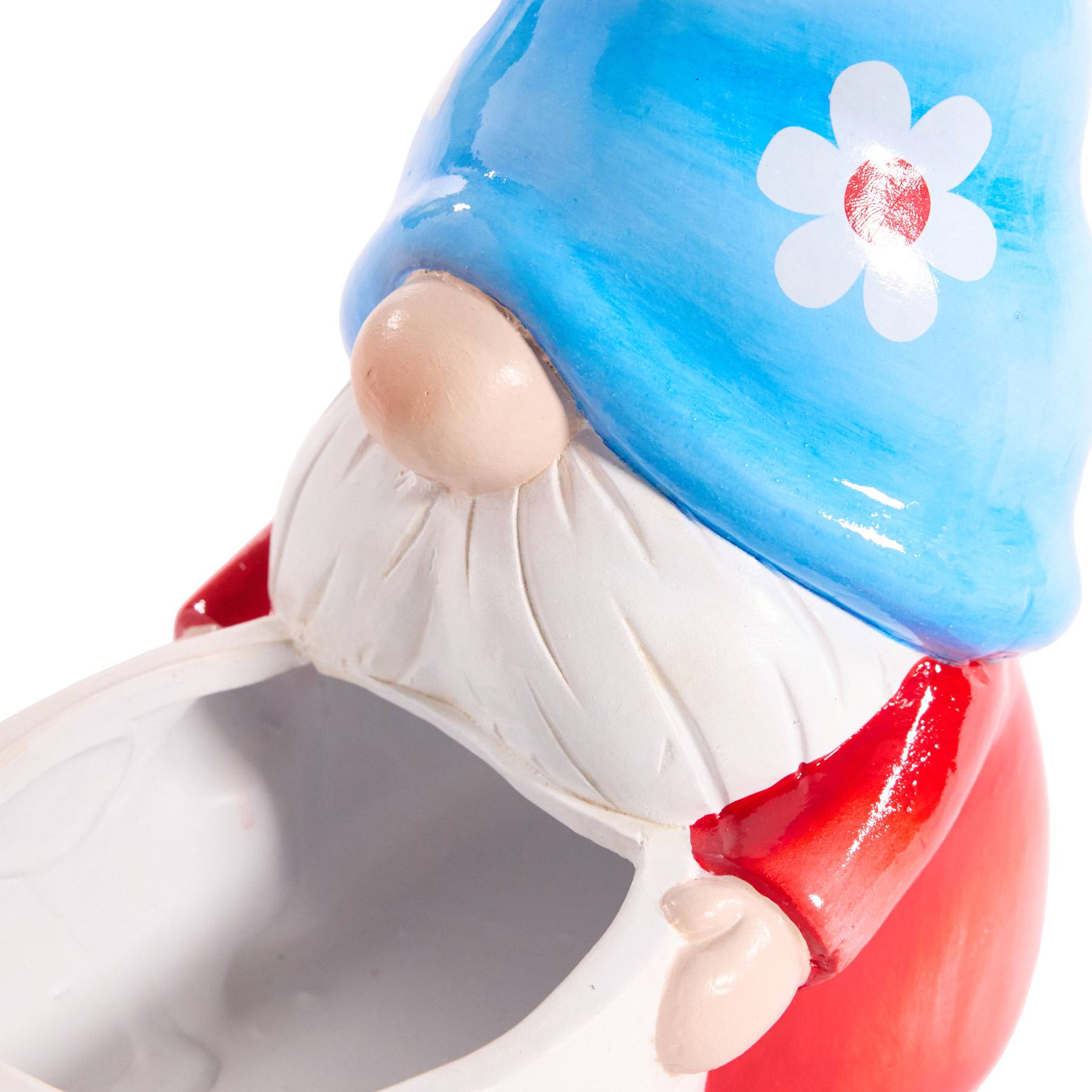 Sunny Club Indoor Blue Hat Gnome Planter, 10"