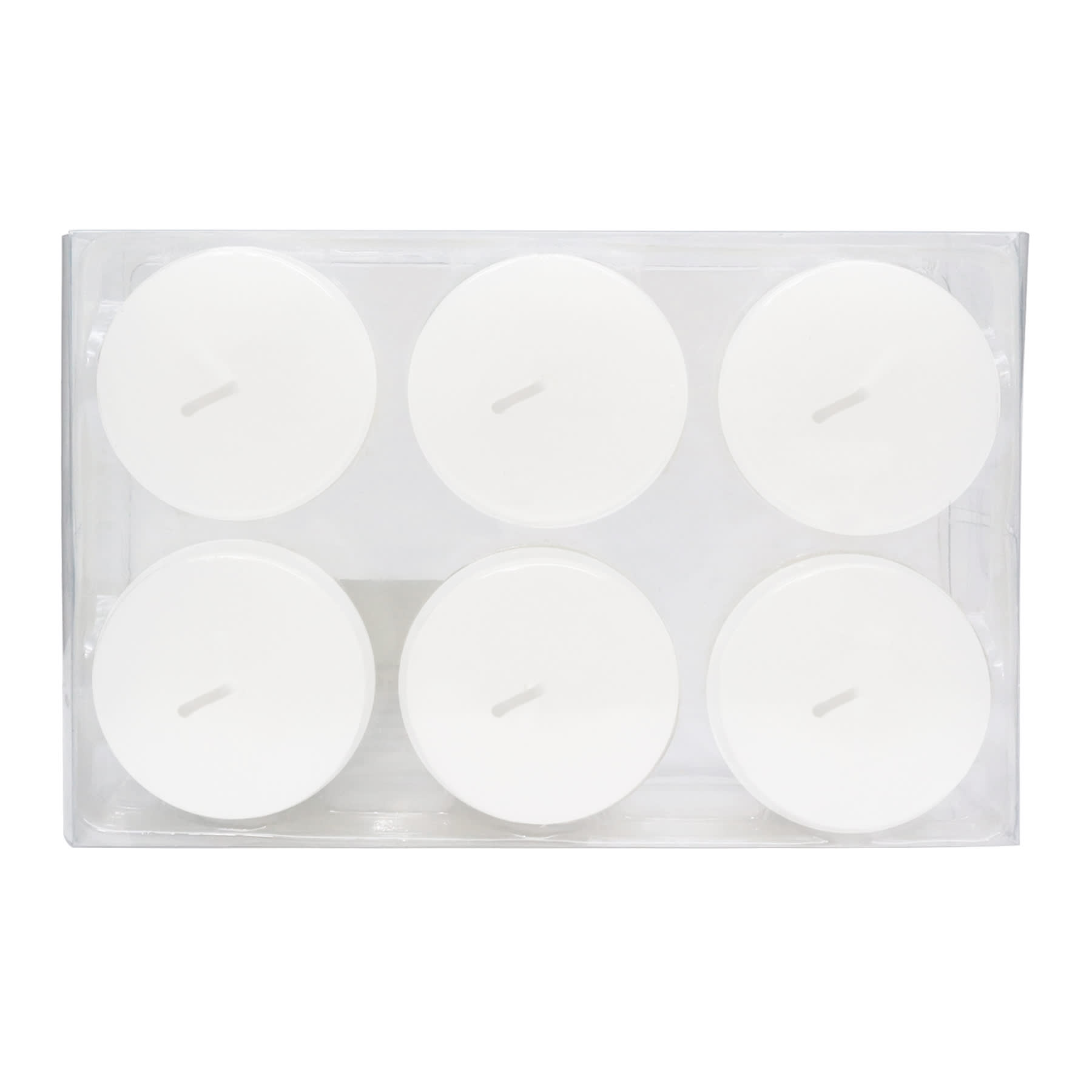 Willow Crossley 6-Pack White Unscented Votive Candles