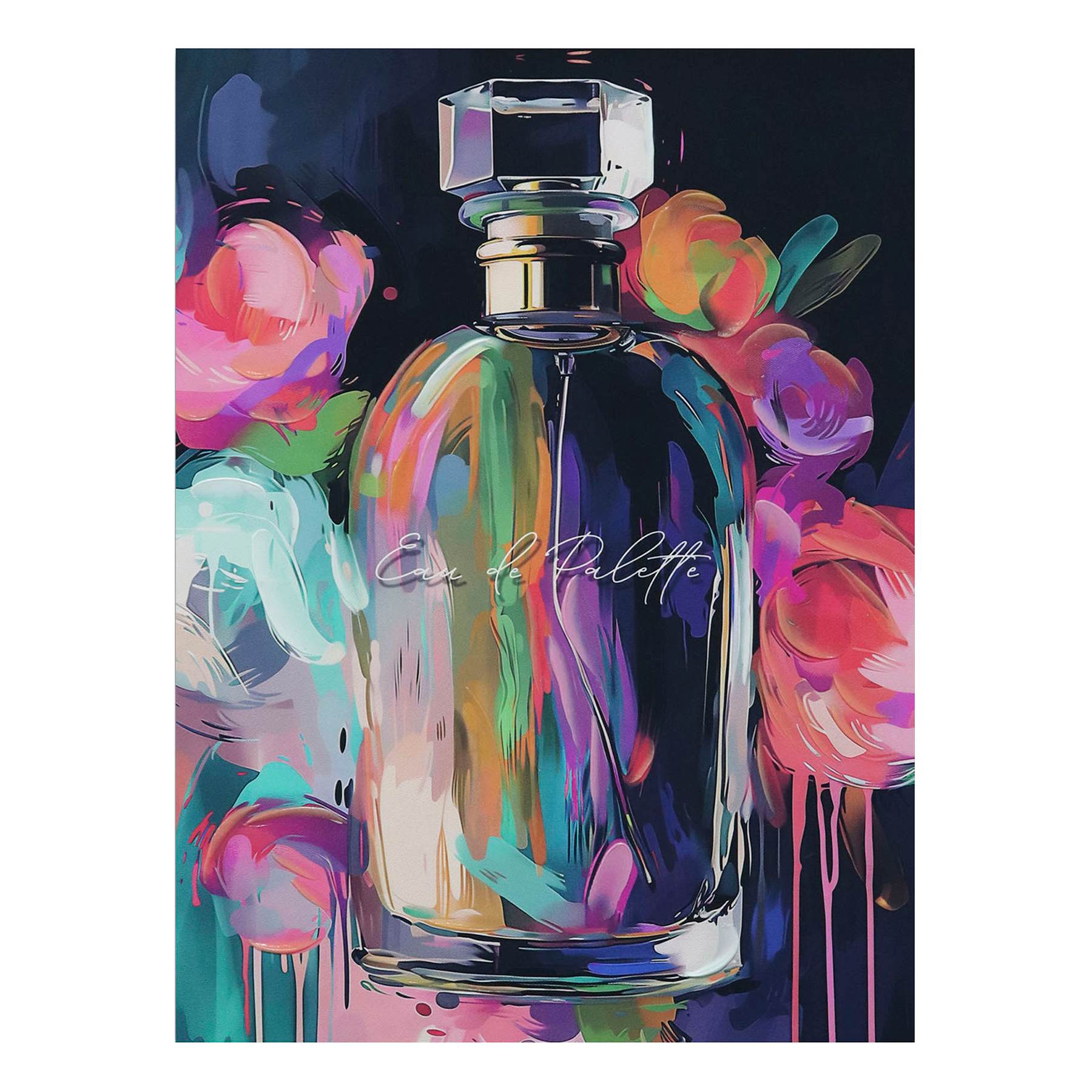 Bottle of Perfume Canvas Wall Art, 18x24