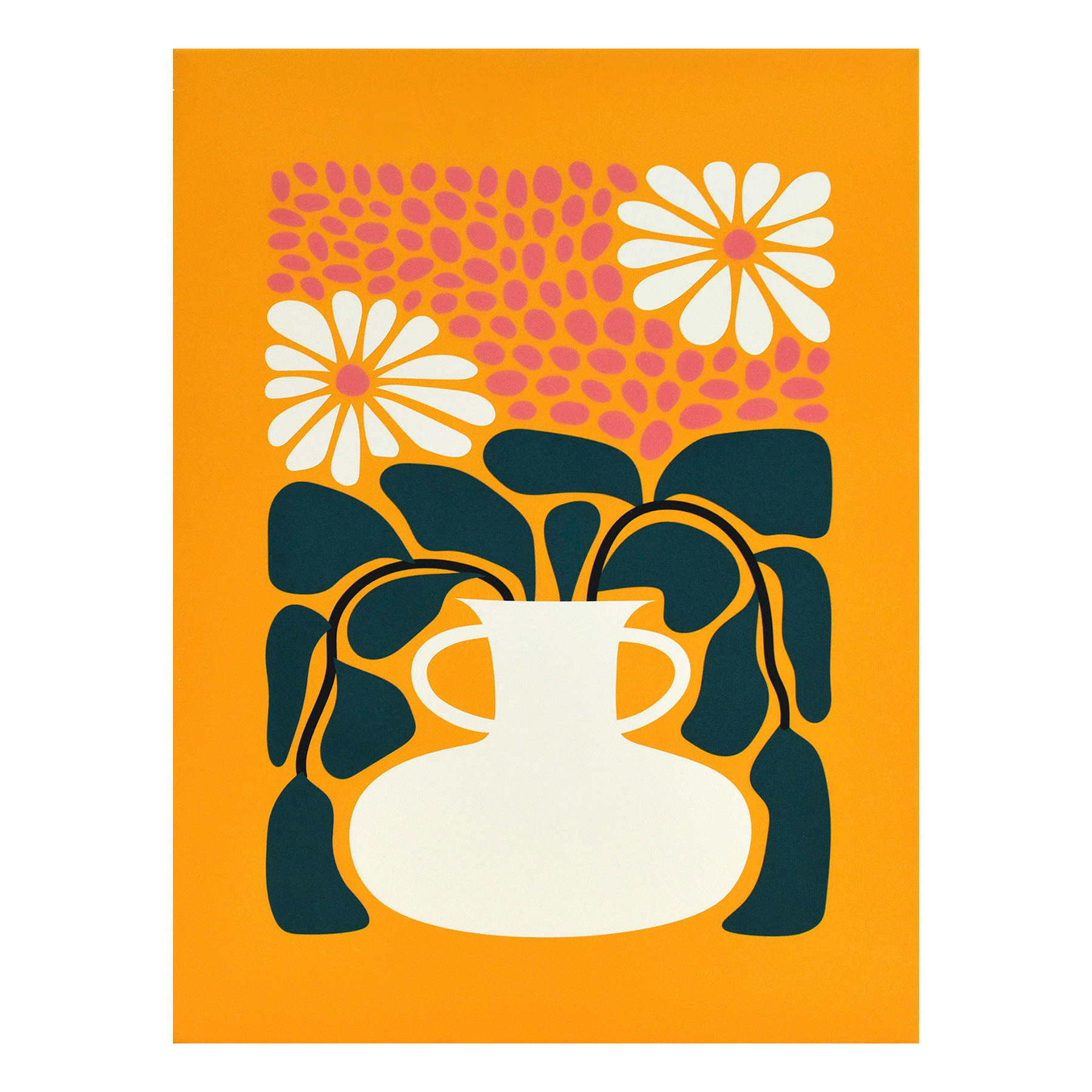 Flowers in Vase Canvas Wall Art, 12x16