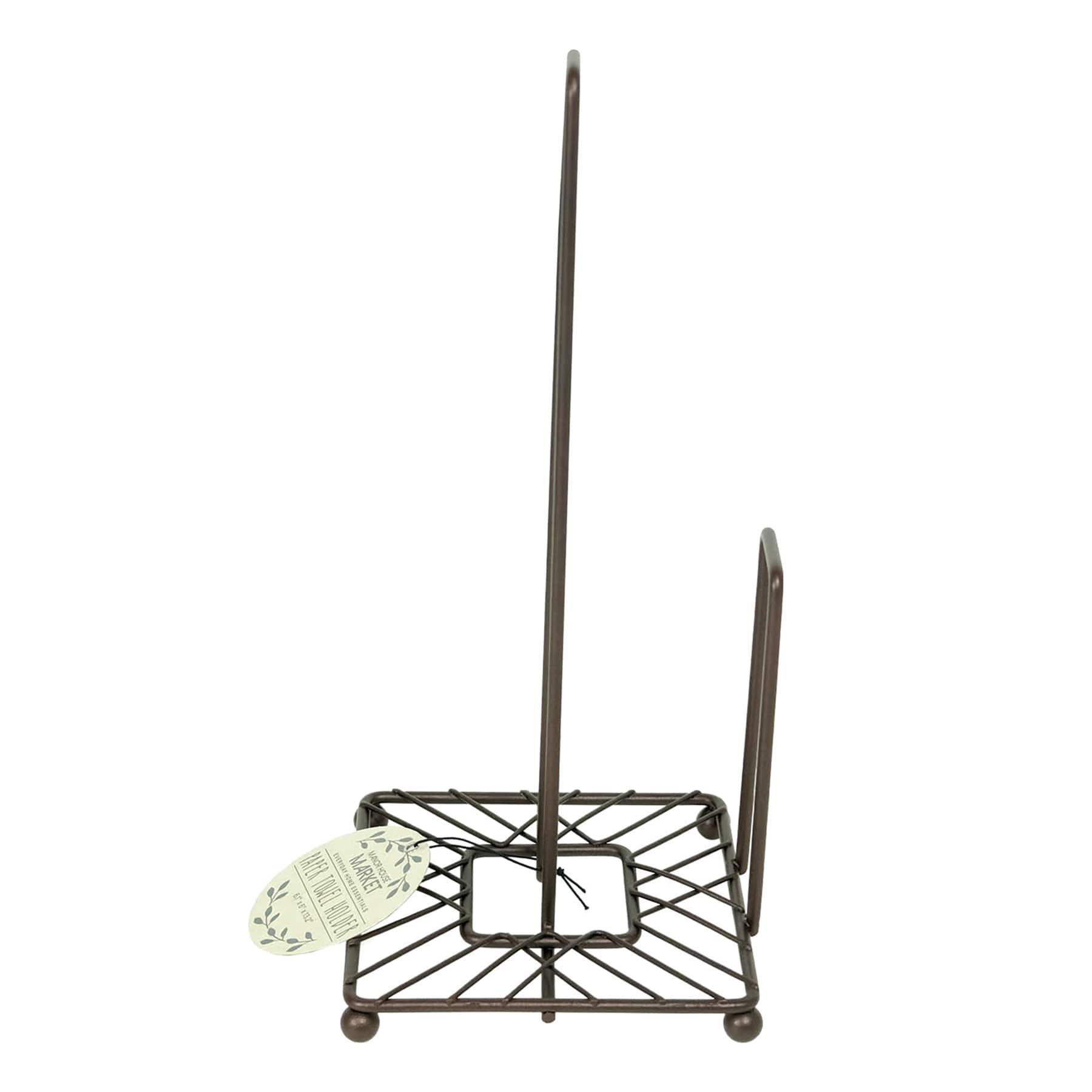 Square Bronze Metal Paper Towel Holder