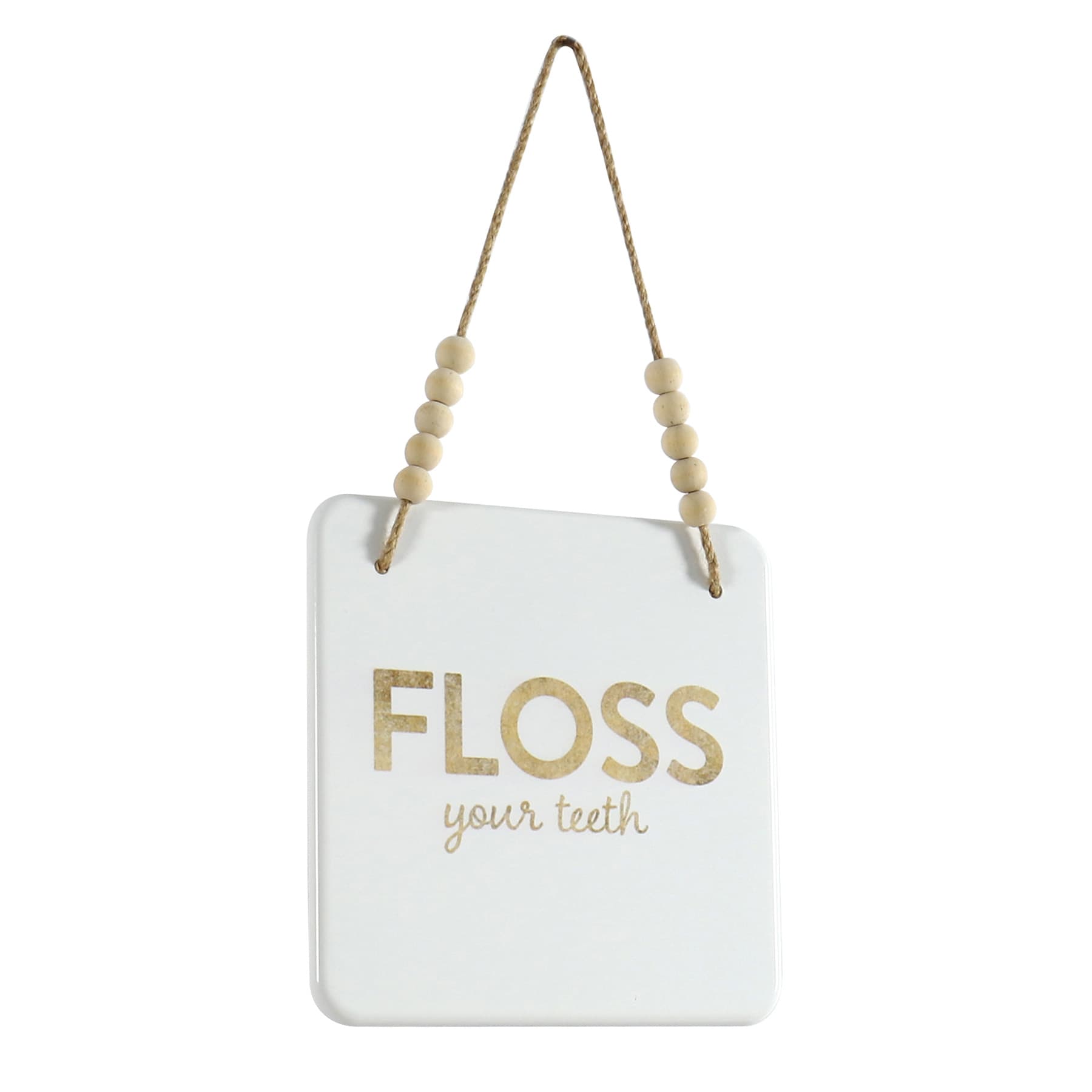 Floss Metal Wall Art, 8"