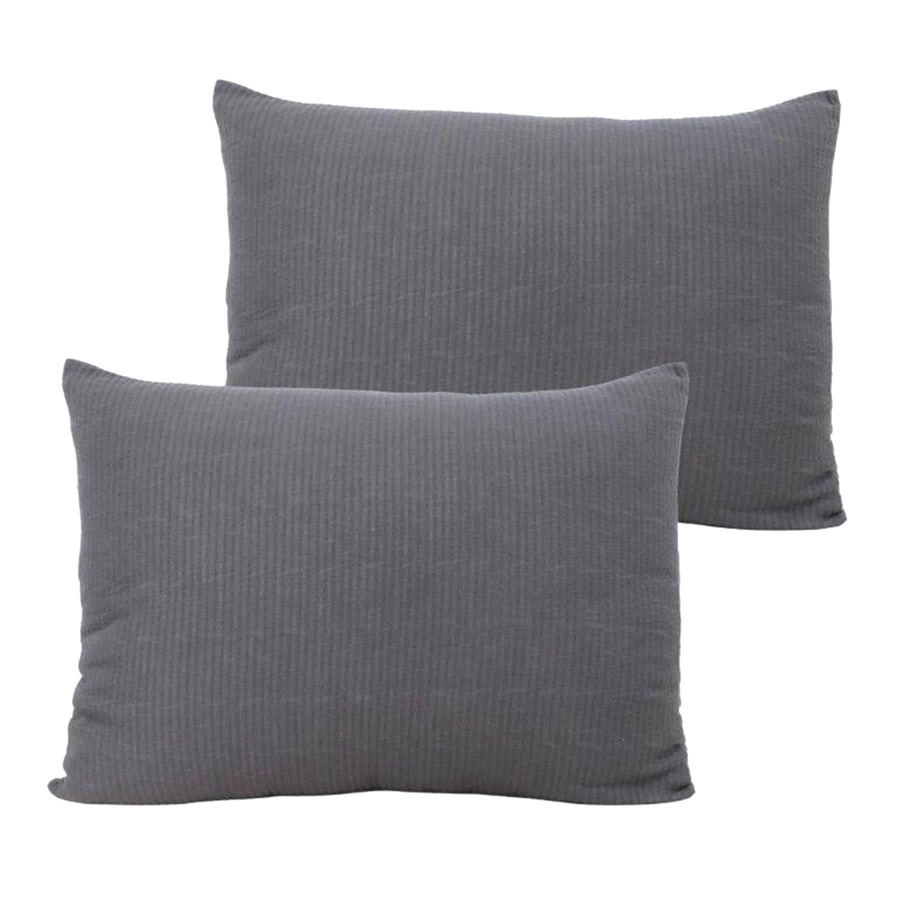 Honeybloom 3-Piece Dark Grey Cotton Dash Matelasse Comforter Set, King