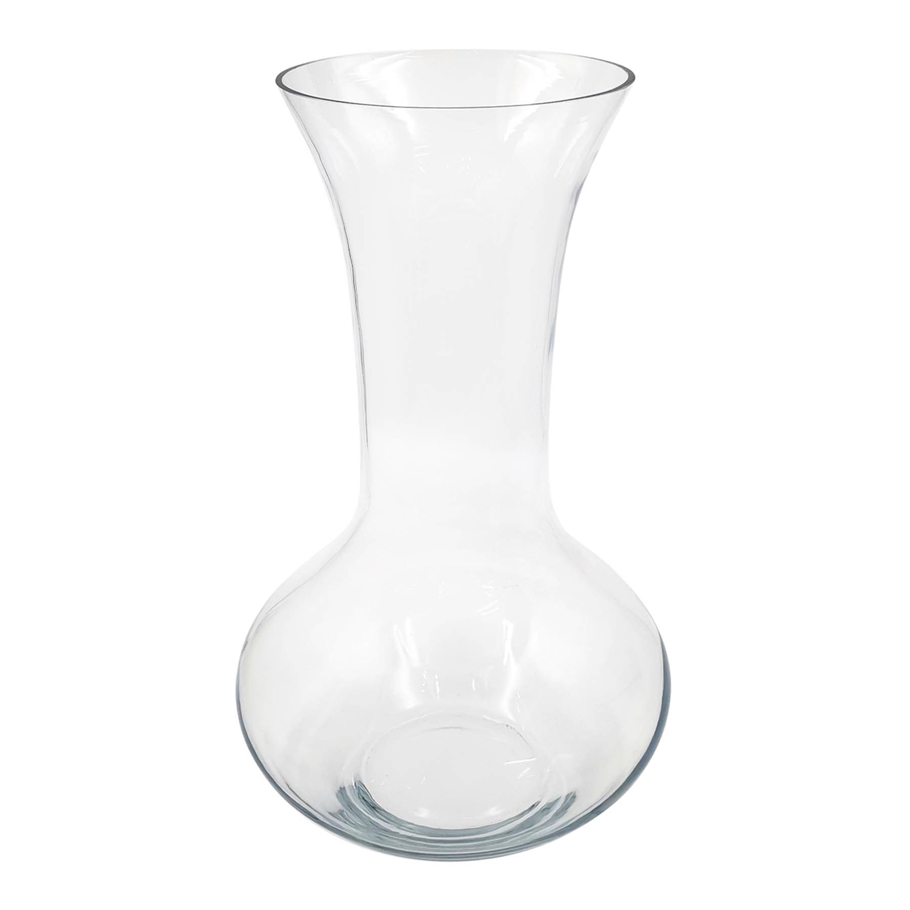 Clear Glass Vase, 19.7"