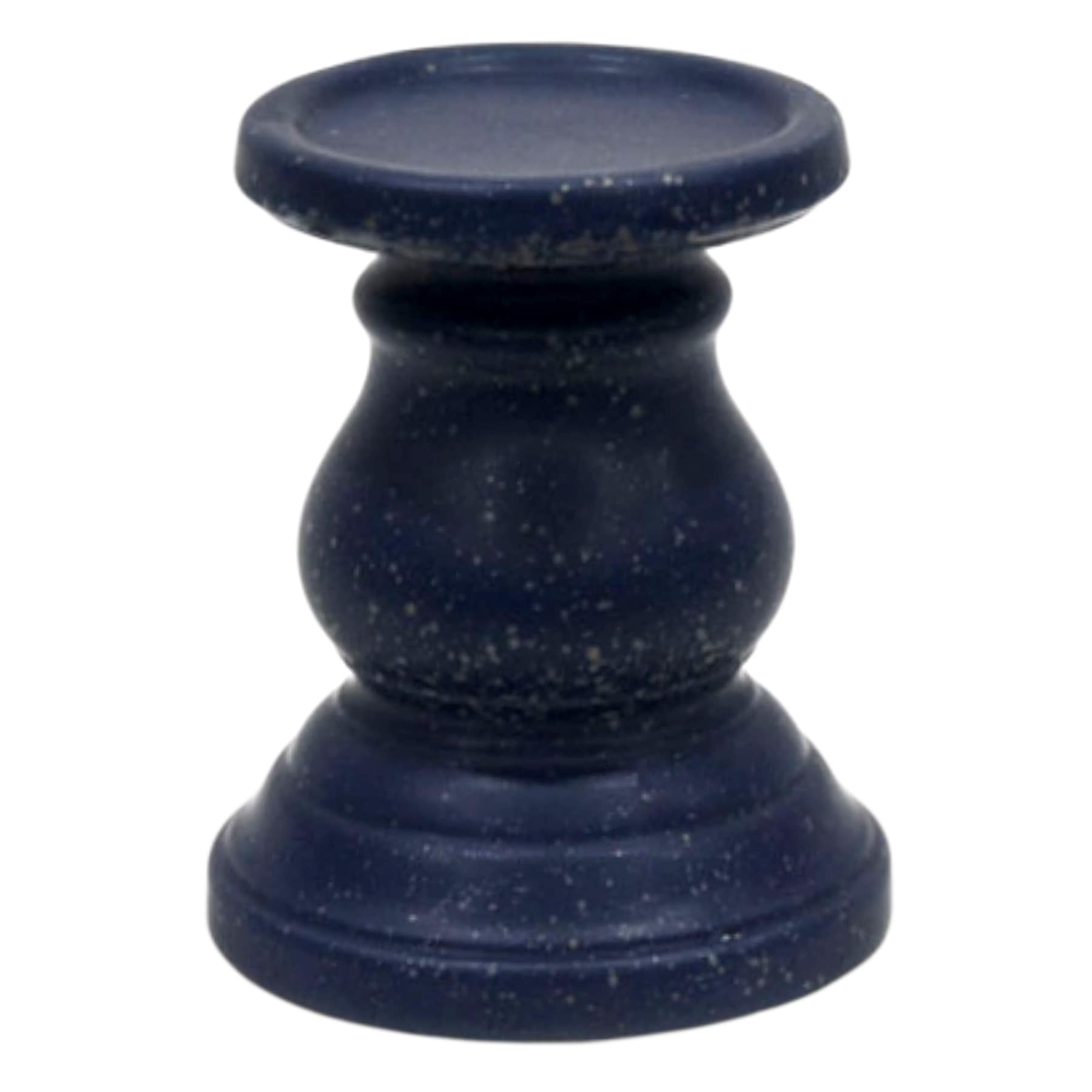 Tracey Boyd Navy Ceramic Pillar Holder, 6"
