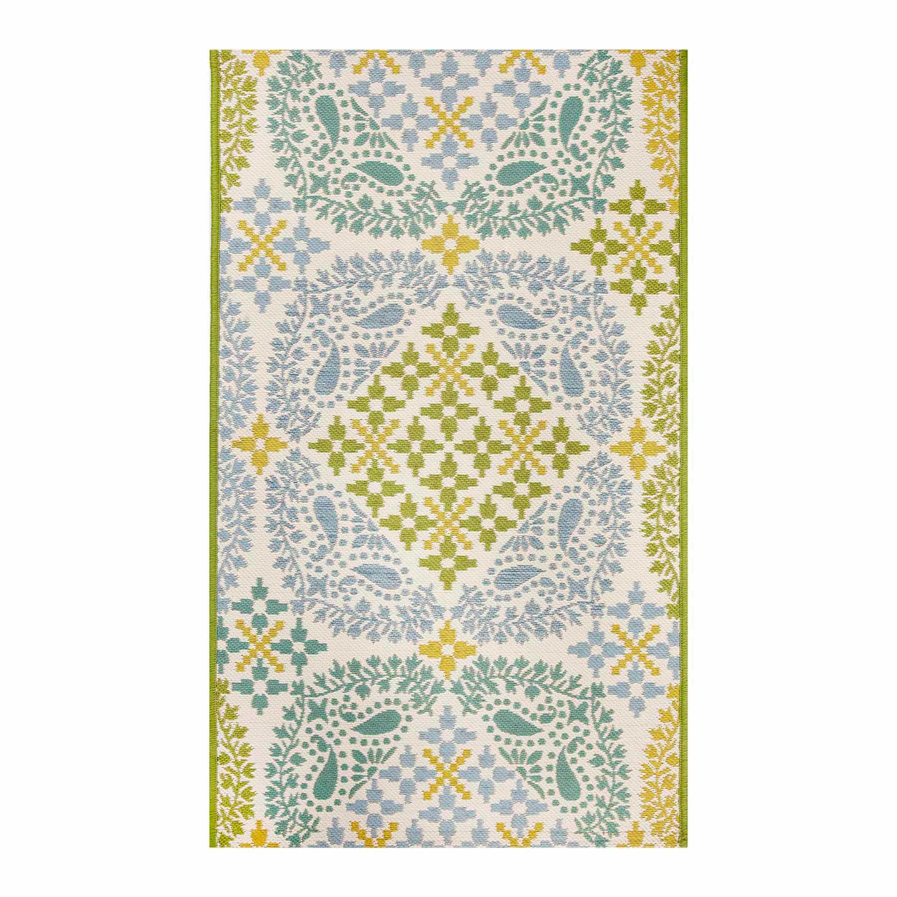 Multicolor Medallion Tapestry Outdoor Accent Rug, 27x45