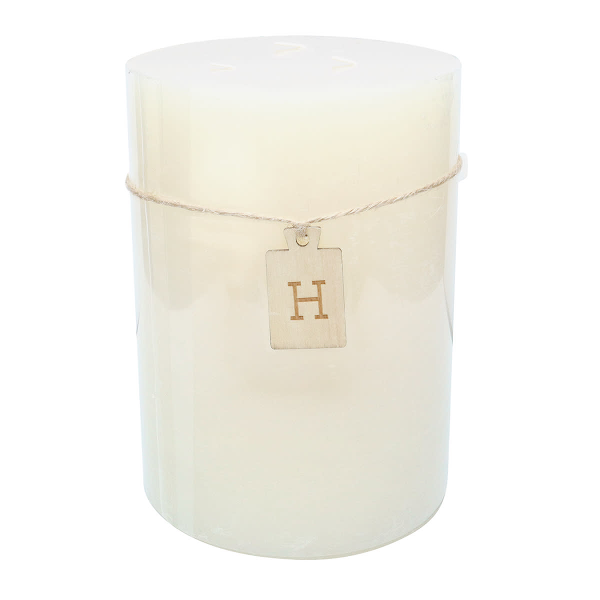 Honeybloom Ivory Unscented Pillar Candle, 6x8