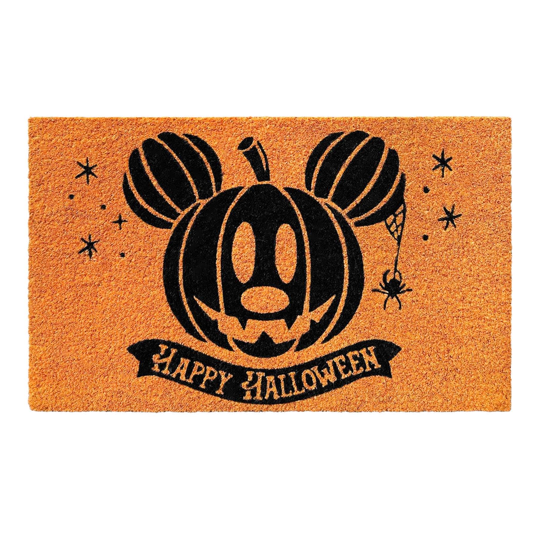 Mickey Happy Halloween Pumpkin Coir Mat, 18x30