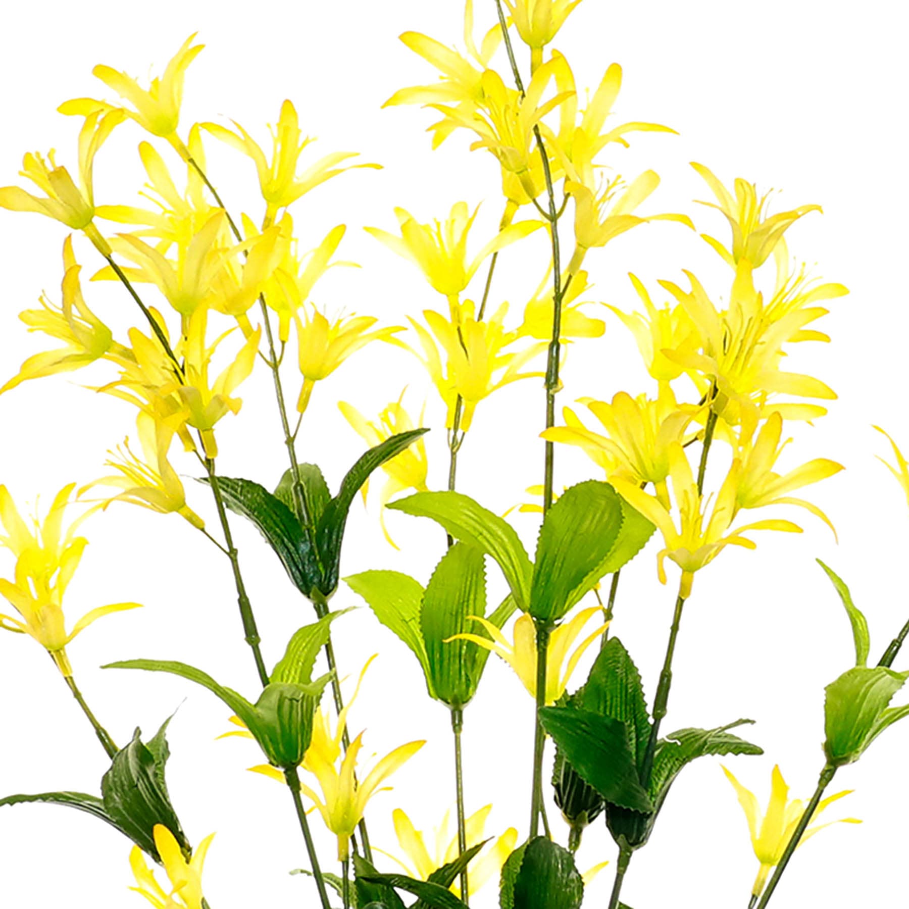 Yellow Freesia Floral Bush, 21"