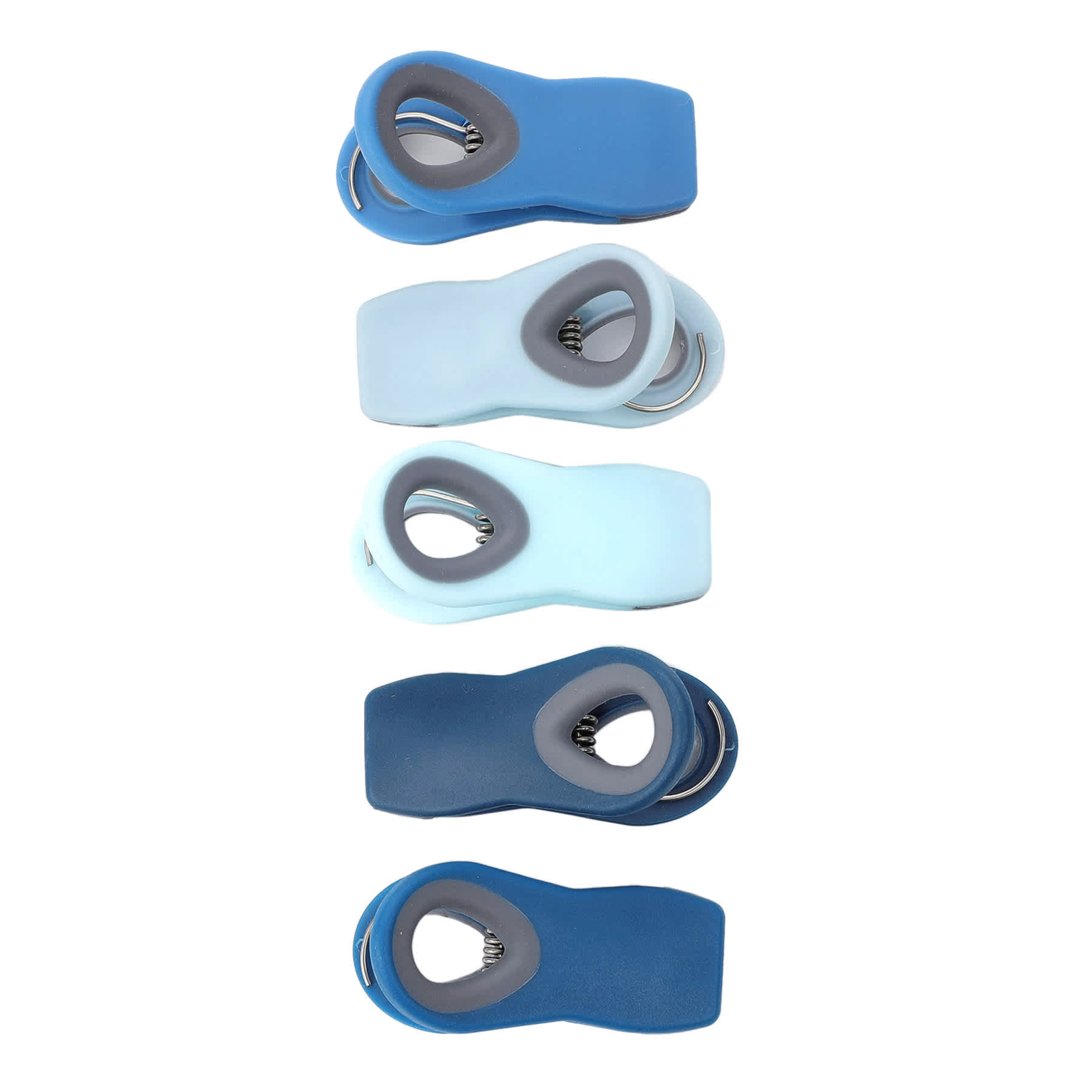 5-Piece Magnetic Bag Clip Set, Blue