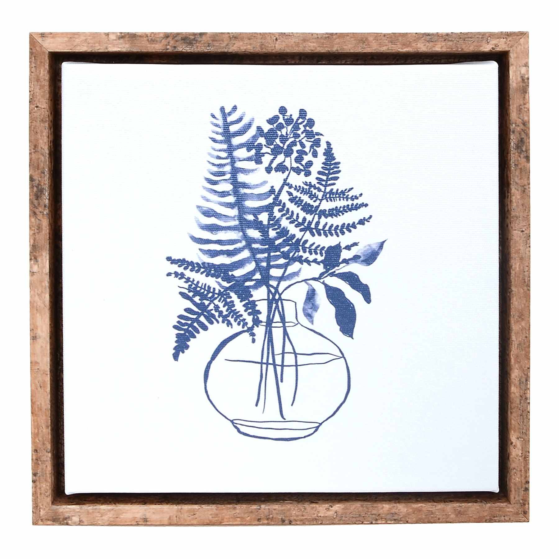 Honeybloom Plant in Vase Botanical Canvas Wall Art, 8x8