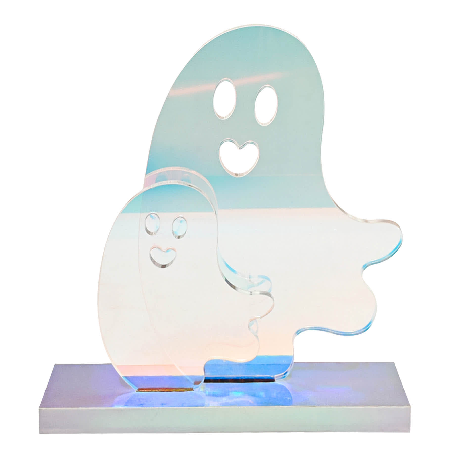 Hey Boo! Iridescent Tabletop Ghost, 10"