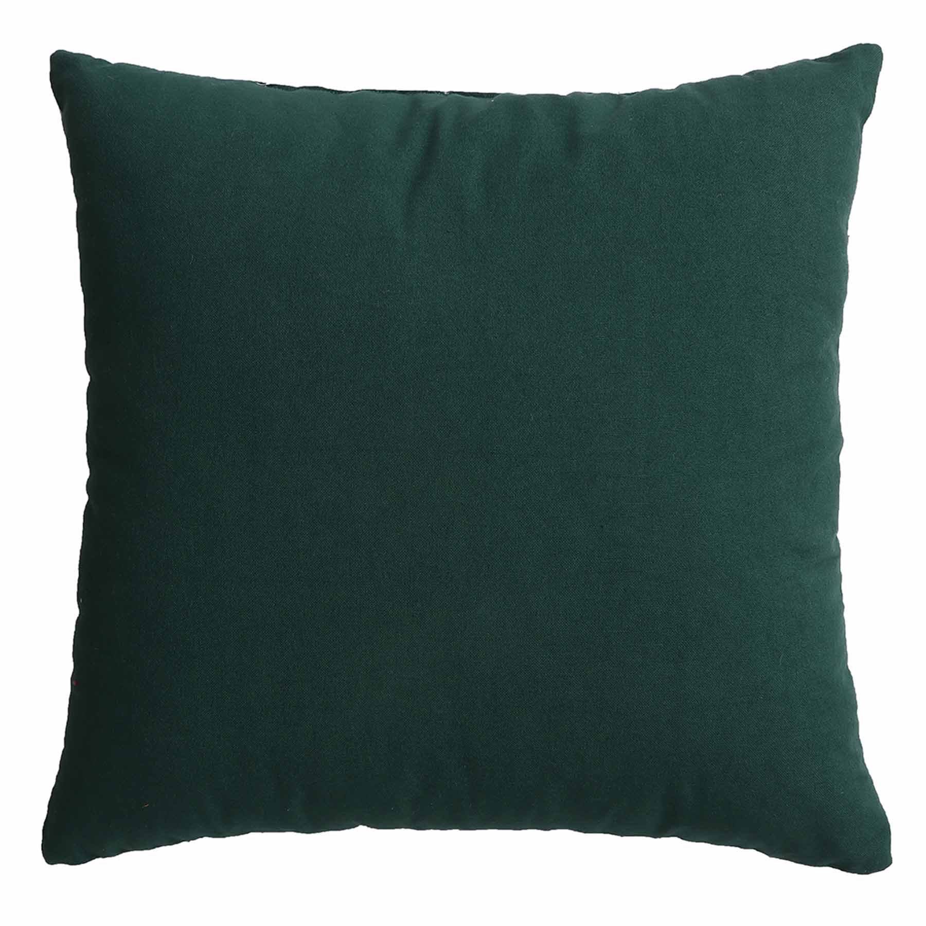 Found & Fable Green Ikat Embellished Throw Pillow, 18"