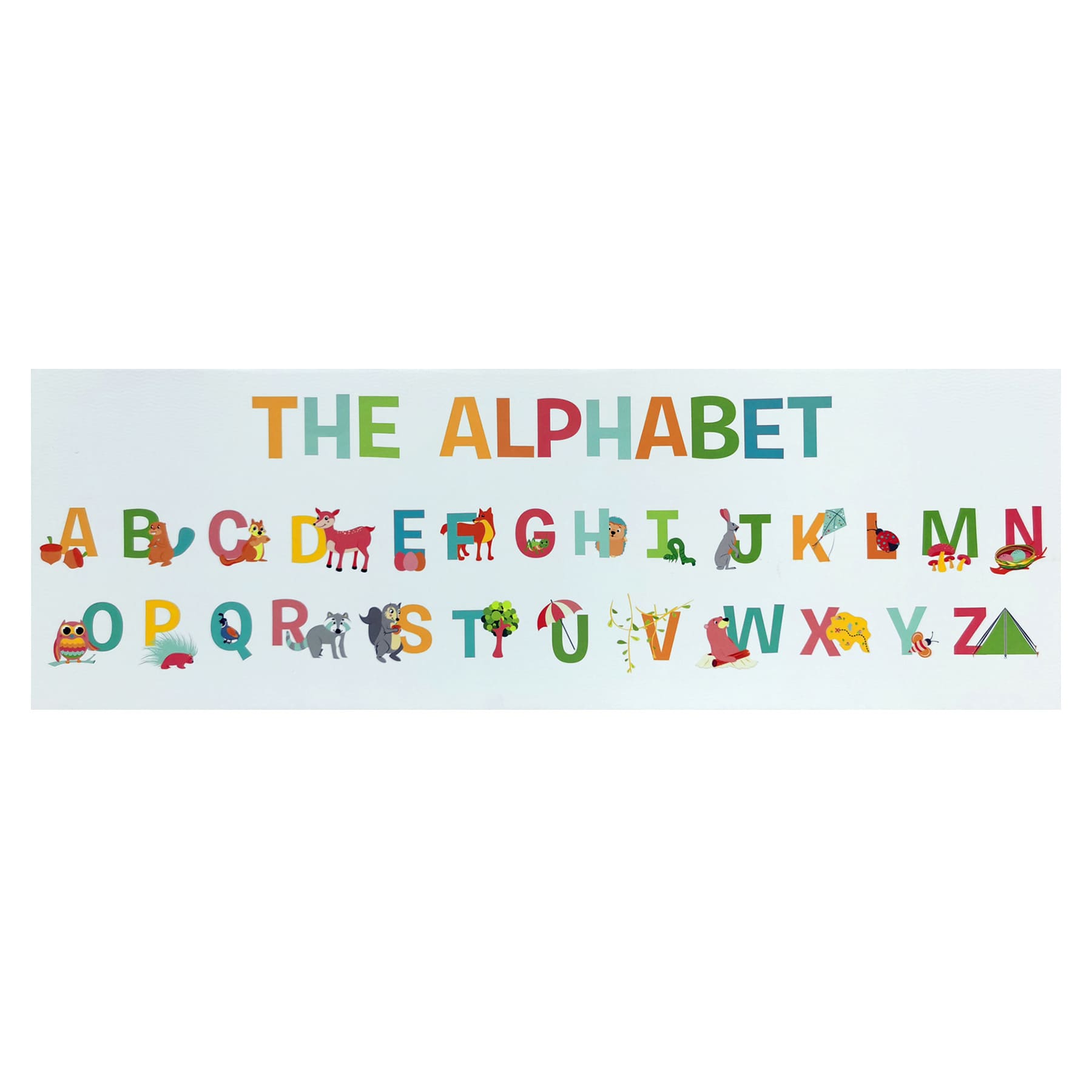 The Alphabet Canvas Wall Art, 36x12