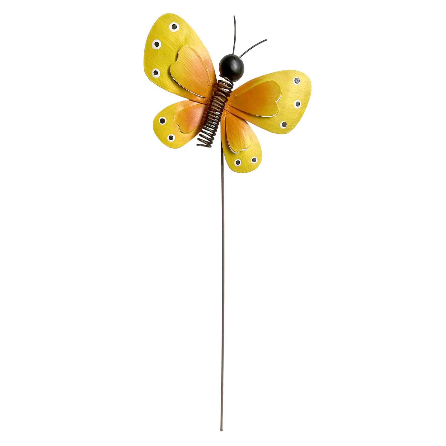 Orange Butterfly Yard Pick, 5.5"