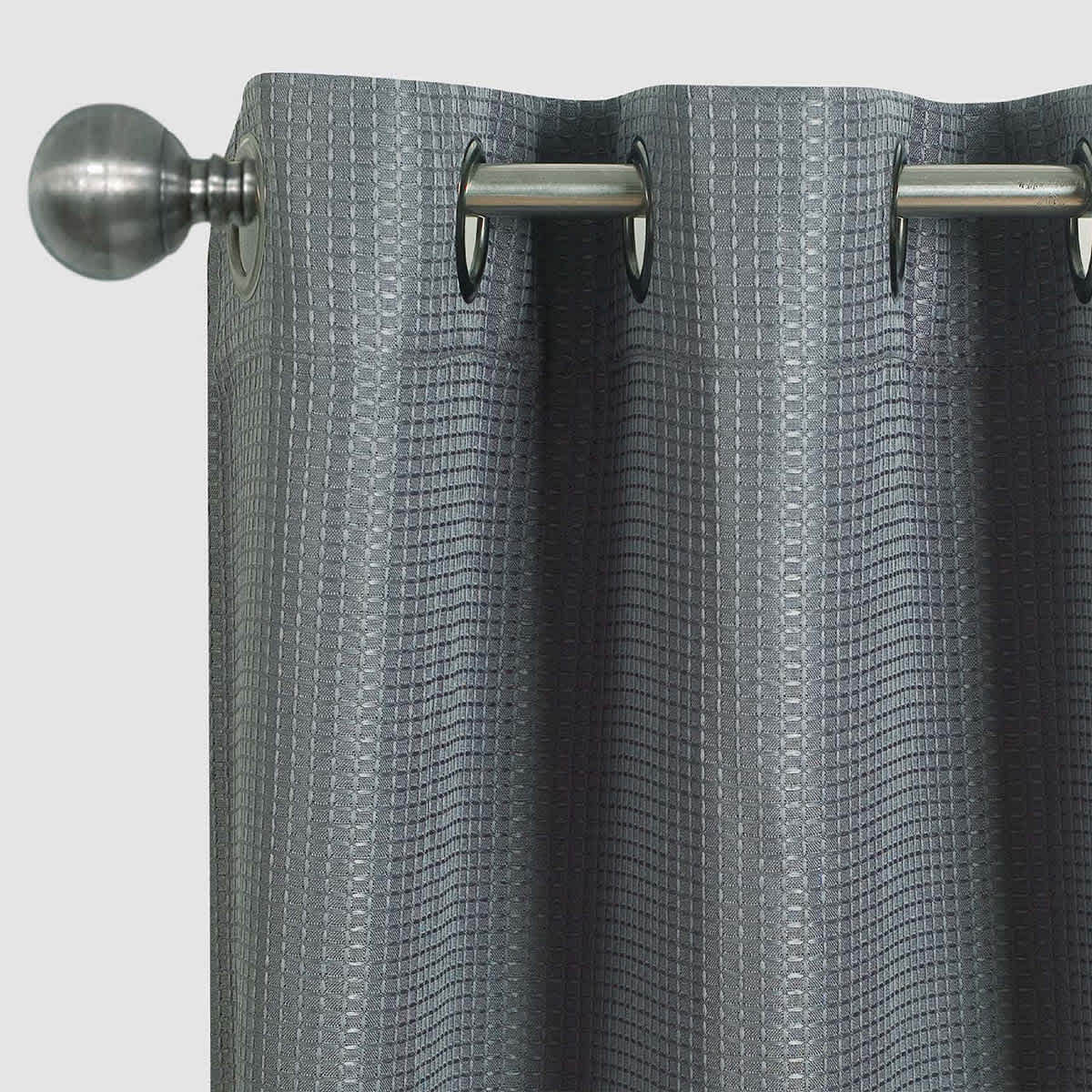 Morisson Grey Blackout Grommet Curtain Panel, 84"